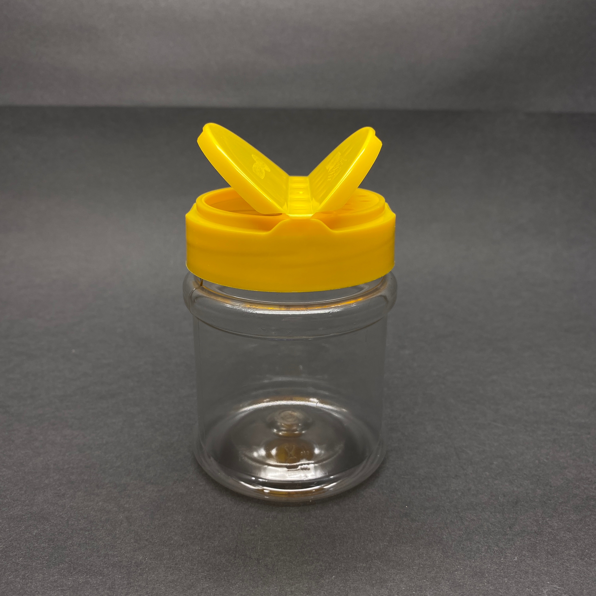 200 Cc Plastik Baharatlık Kavanoz - 200 Ml Baharat Kavanozu - Sarı Açılır Kapanır Kapaklı