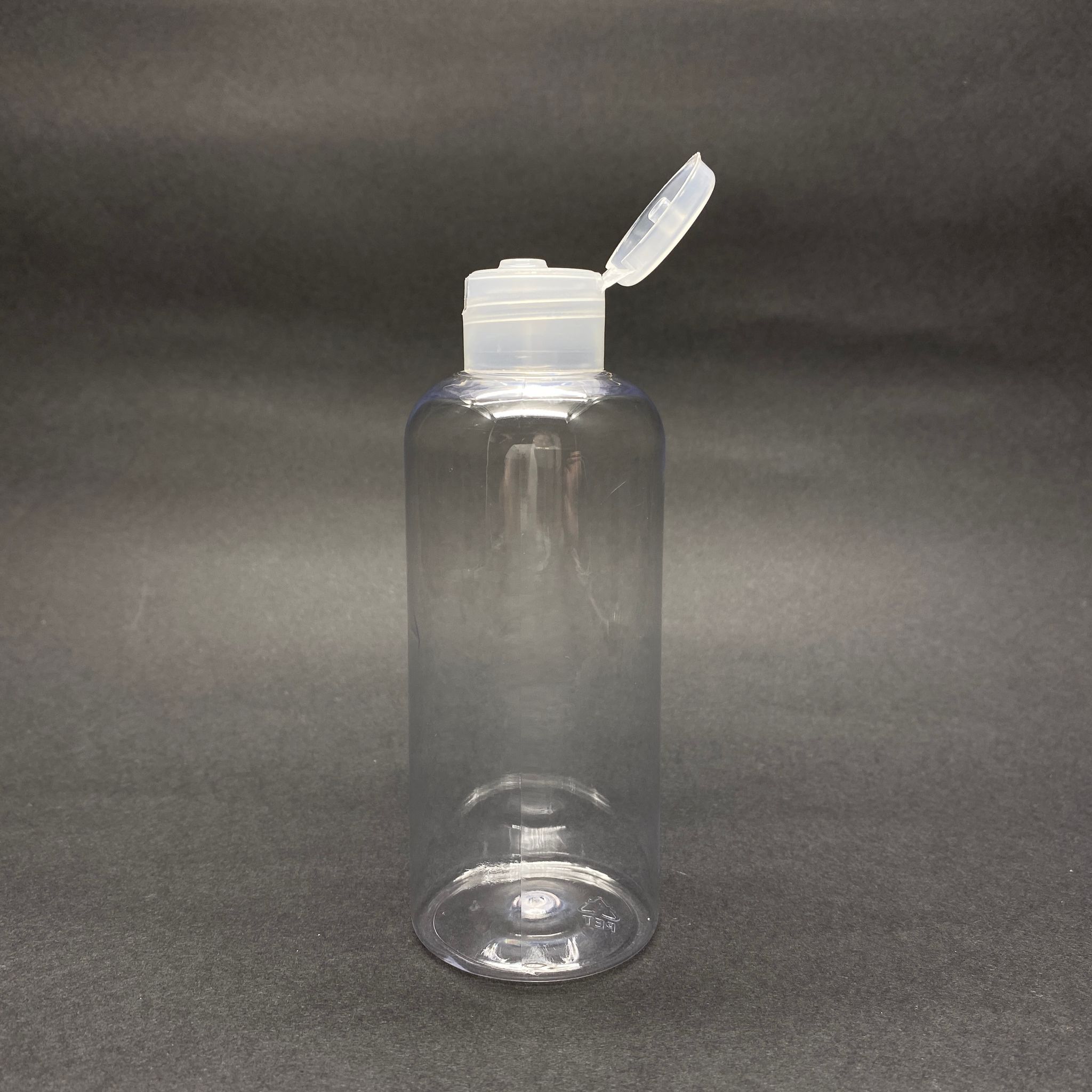 200 Cc Sert Pet Şişe - Şeffaf Fliptop Akıtıcı Kapaklı - Çıtçıt Kapaklı - 200 Ml Akıtıcılı Plastik Şişe