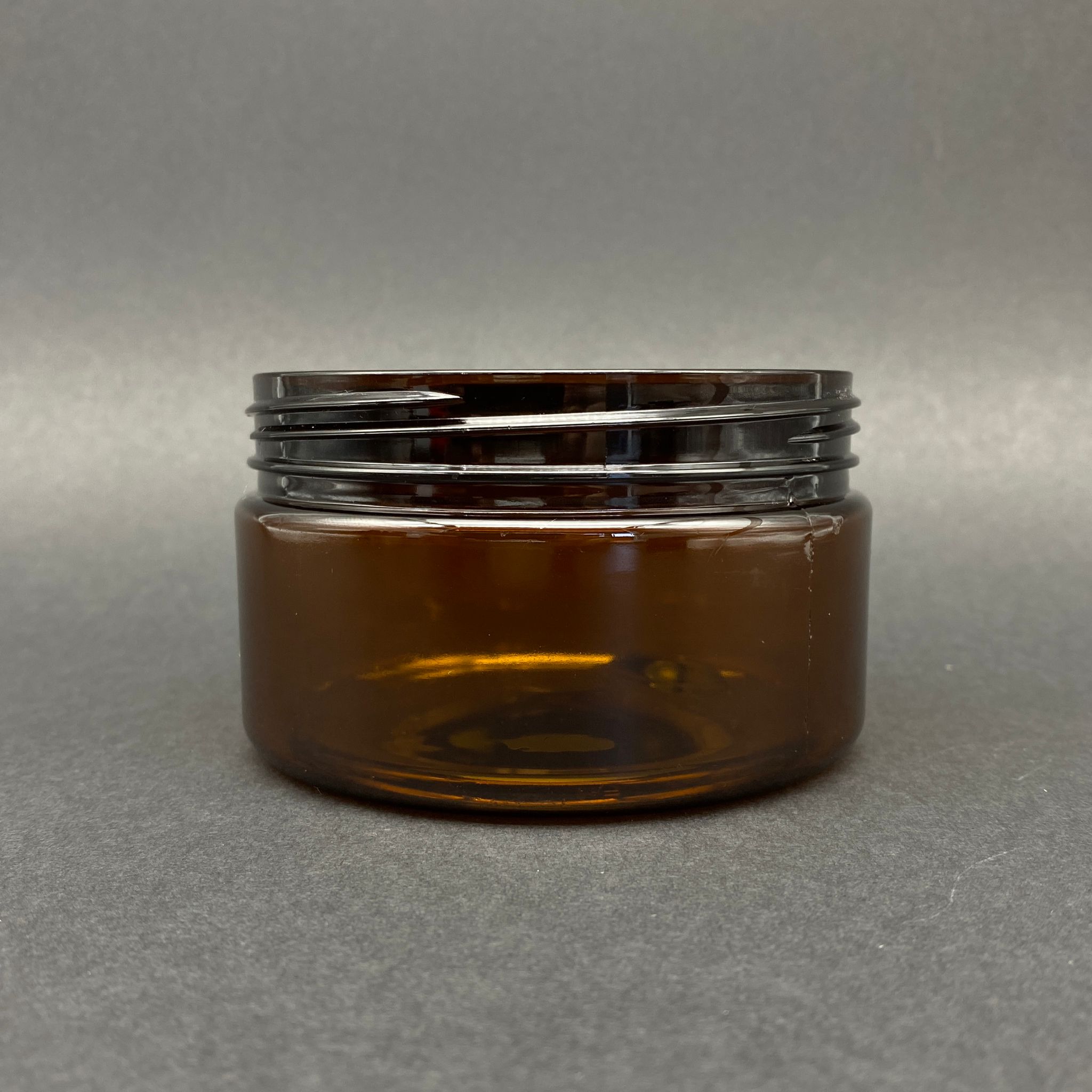 200 Cc Sert Plastik Amber Kavanoz (89 Ağız) Kapaksız - 200 Ml Kahverengi Kavanoz