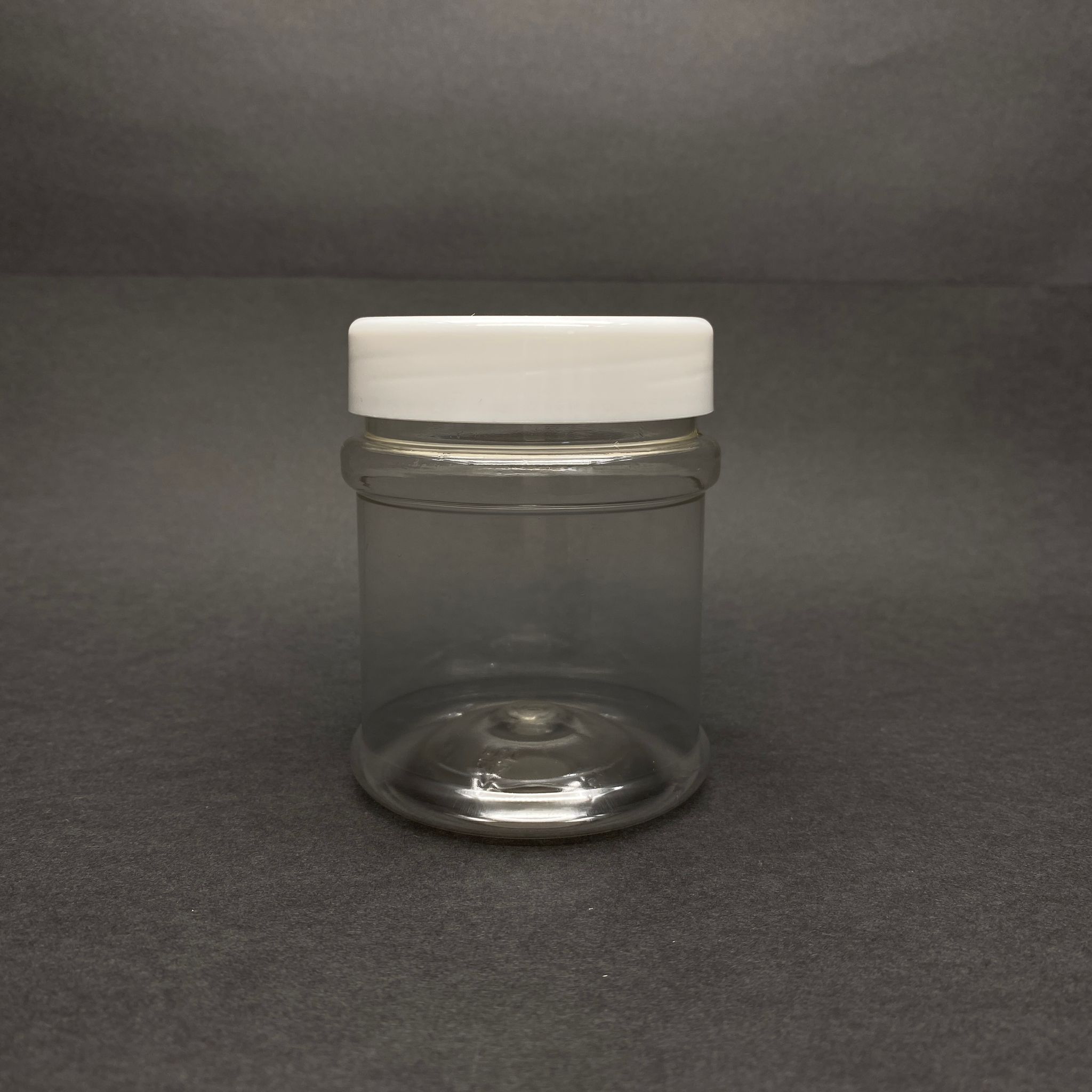 200 Cc Silindir Pet Kavanoz - Beyaz Plastik Kapaklı - 200 Ml Plastik Kavanoz