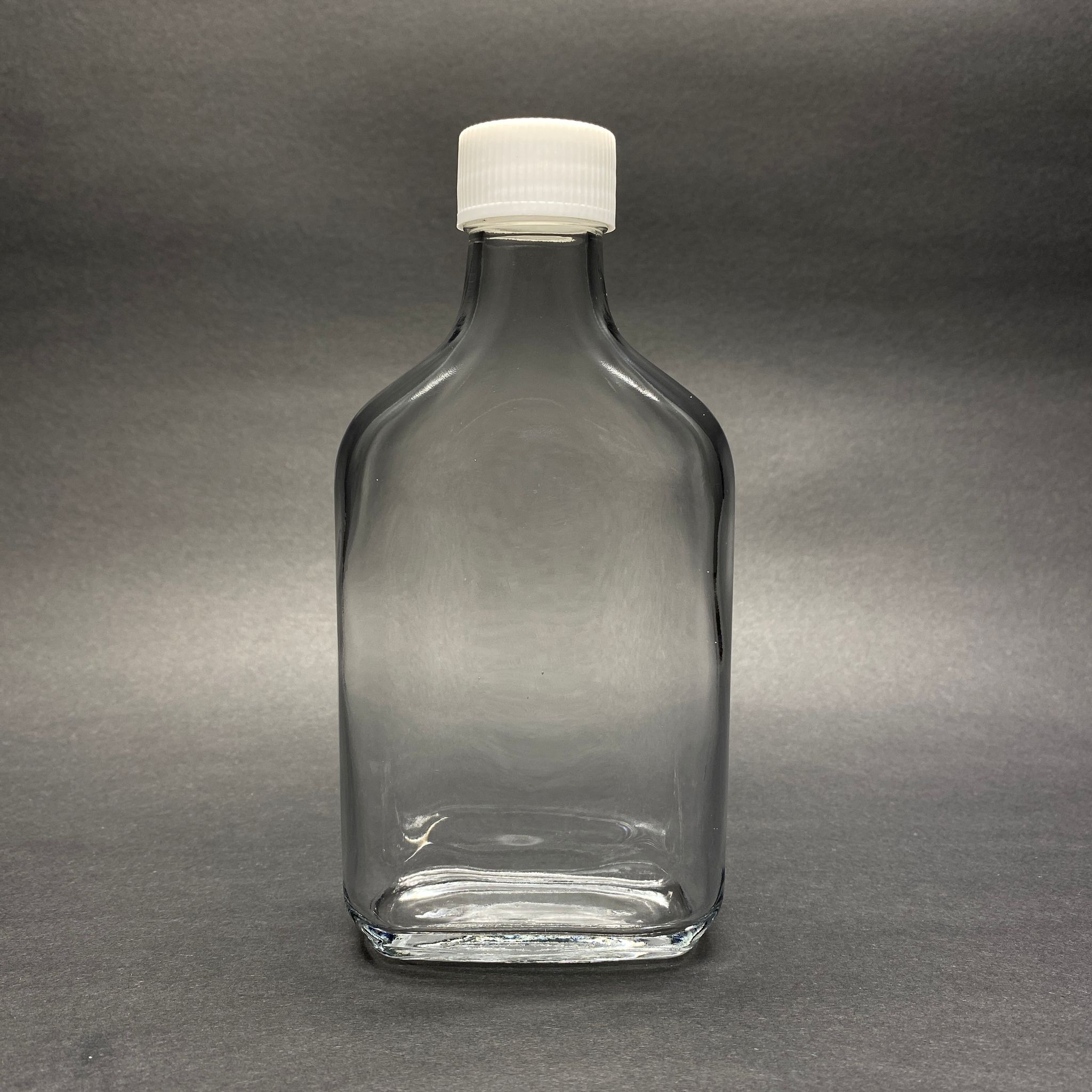 200 Cc Yassı Cam Cold Brew Şişe - Soğuk Kahve Şişesi -  Contalı Beyaz Kapaklı - 200 Ml Yassı Cam Şişe