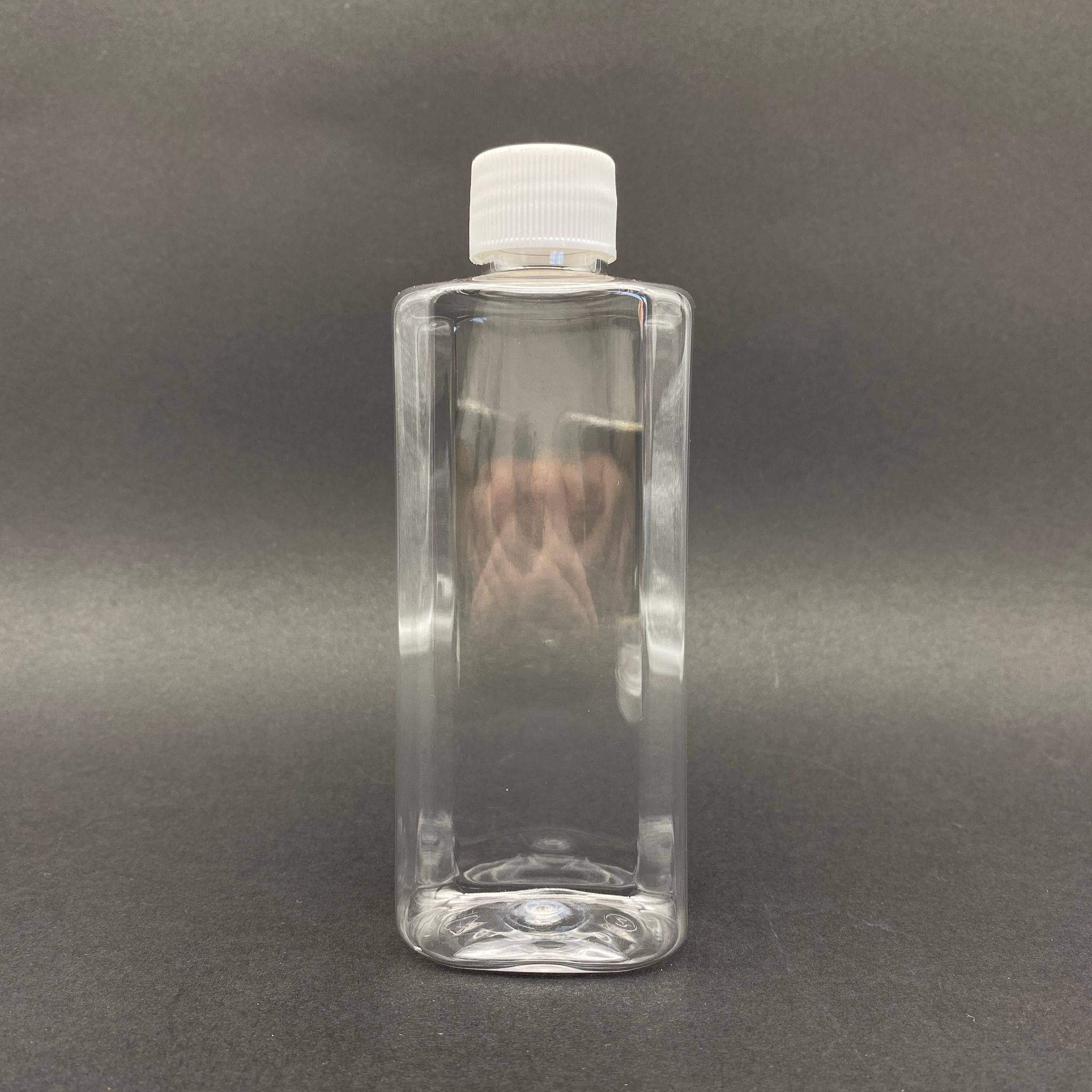 200 Cc Yassı Pet Şişe - Beyaz Kapaklı - 200 Ml Kapaklı Plastik Şişe