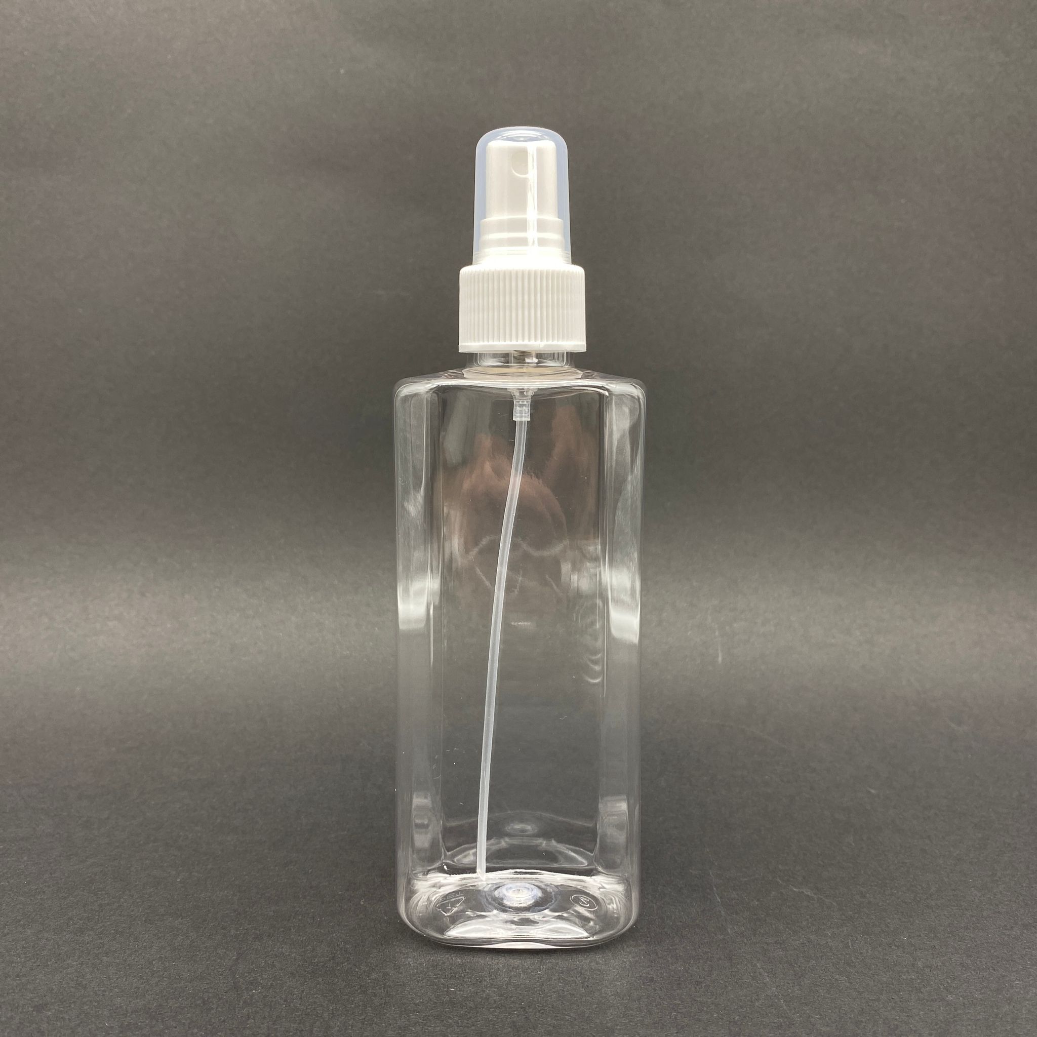 200 Cc Yassı Pet Şişe - Beyaz Spreyli - 200 Ml Spreyli Plastik Şişe