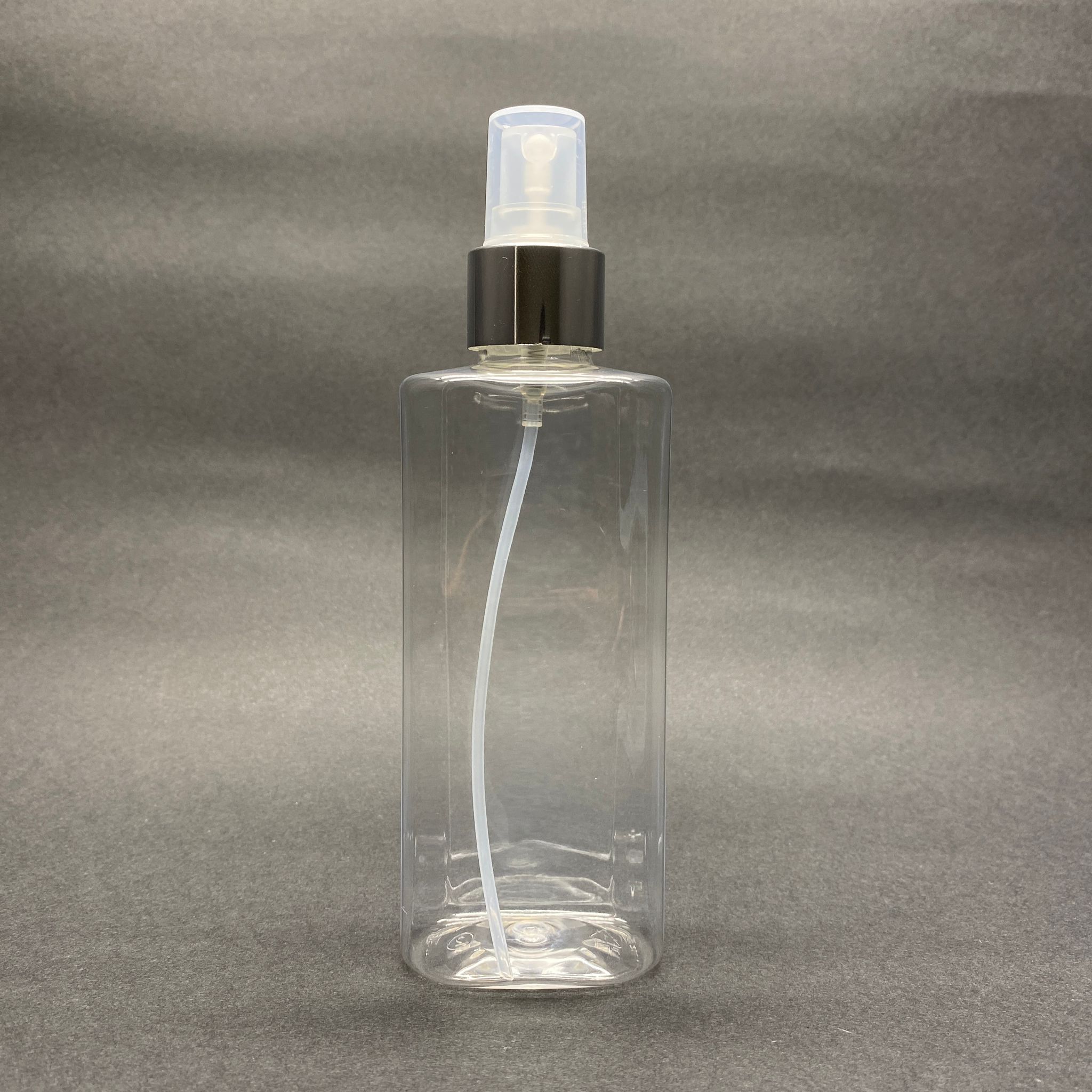 200 Cc Yassı Pet Şişe - Gümüş Spreyli - 200 Ml Spreyli Plastik Şişe