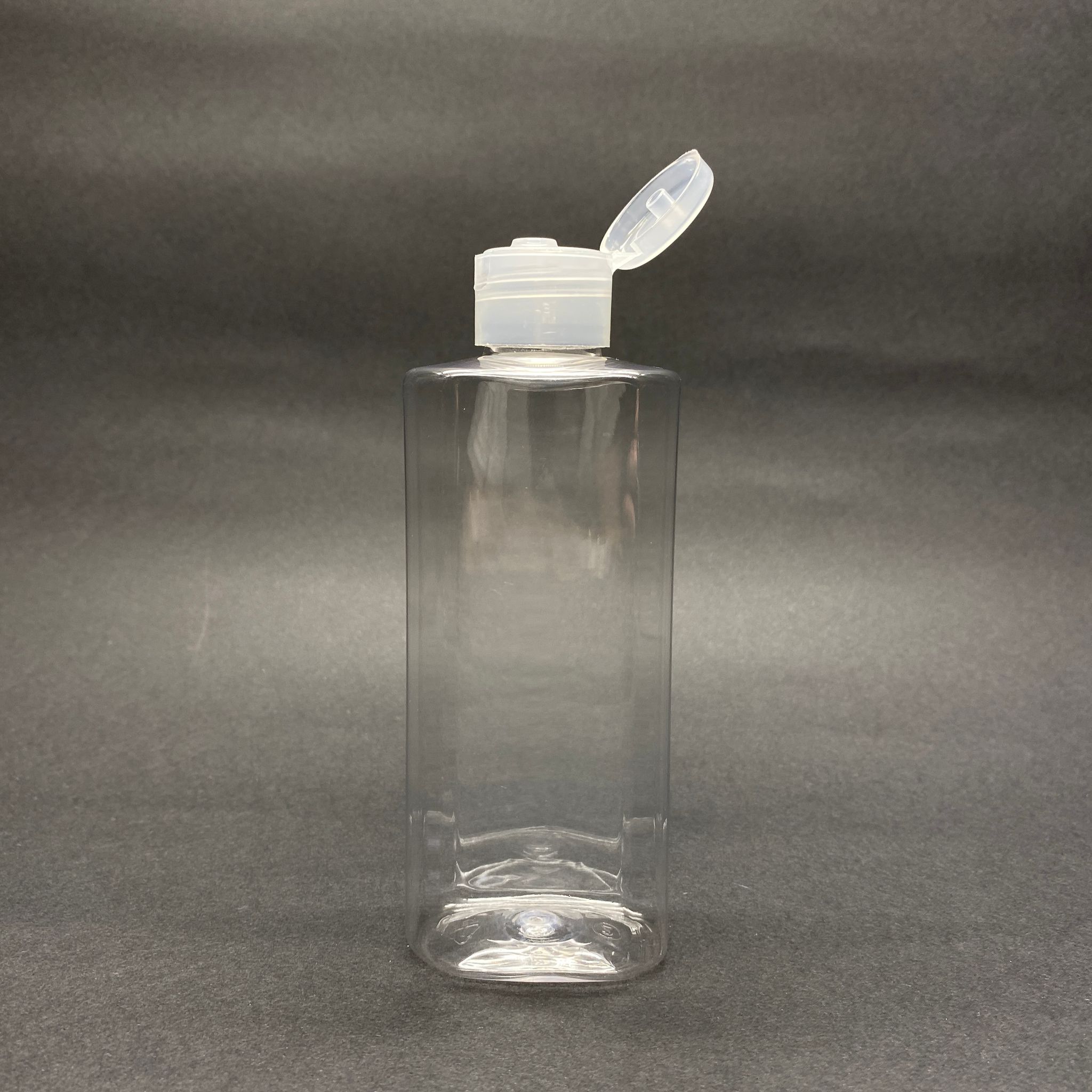 200 Cc Yassı Pet Şişe - Şeffaf Fliptop Akıtıcı Kapaklı - Çıtçıt Kapaklı - 200 Ml Akıtıcılı Plastik Şişe
