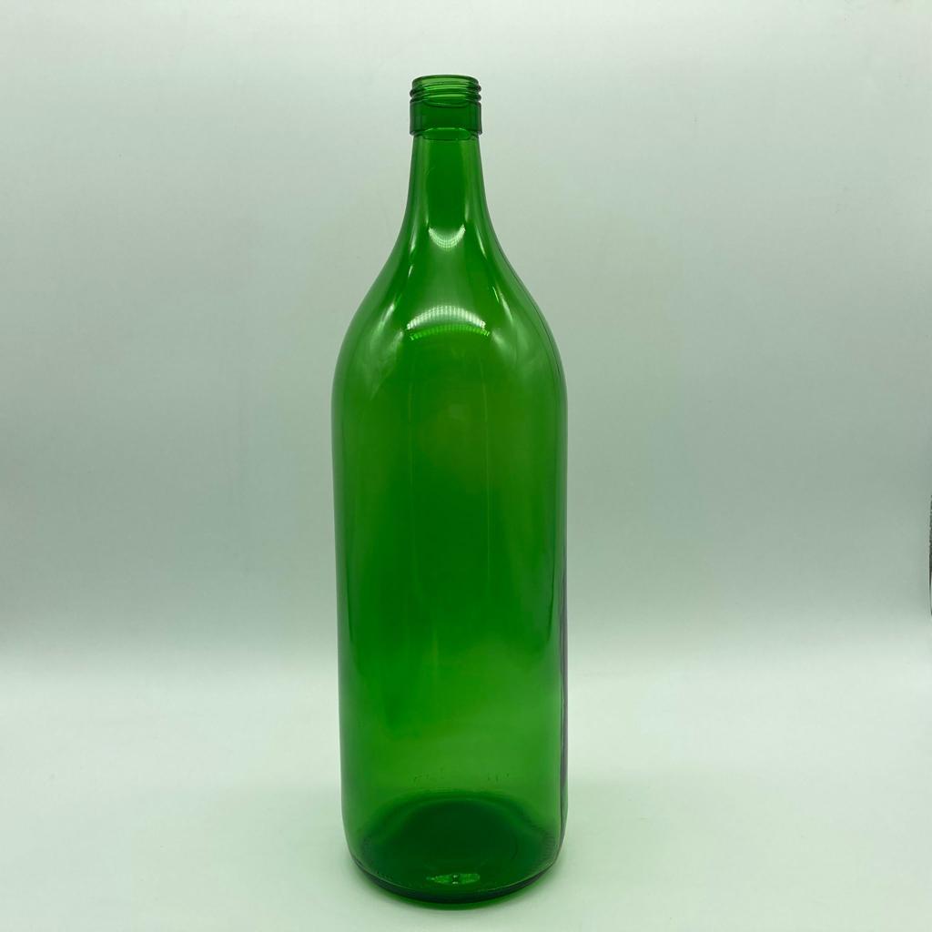 2000 Cc Cam Şişe Yeşil (31 Ağız) - 2 Litre Cam Şişe - Şişecam Ürün Kodu: 521299