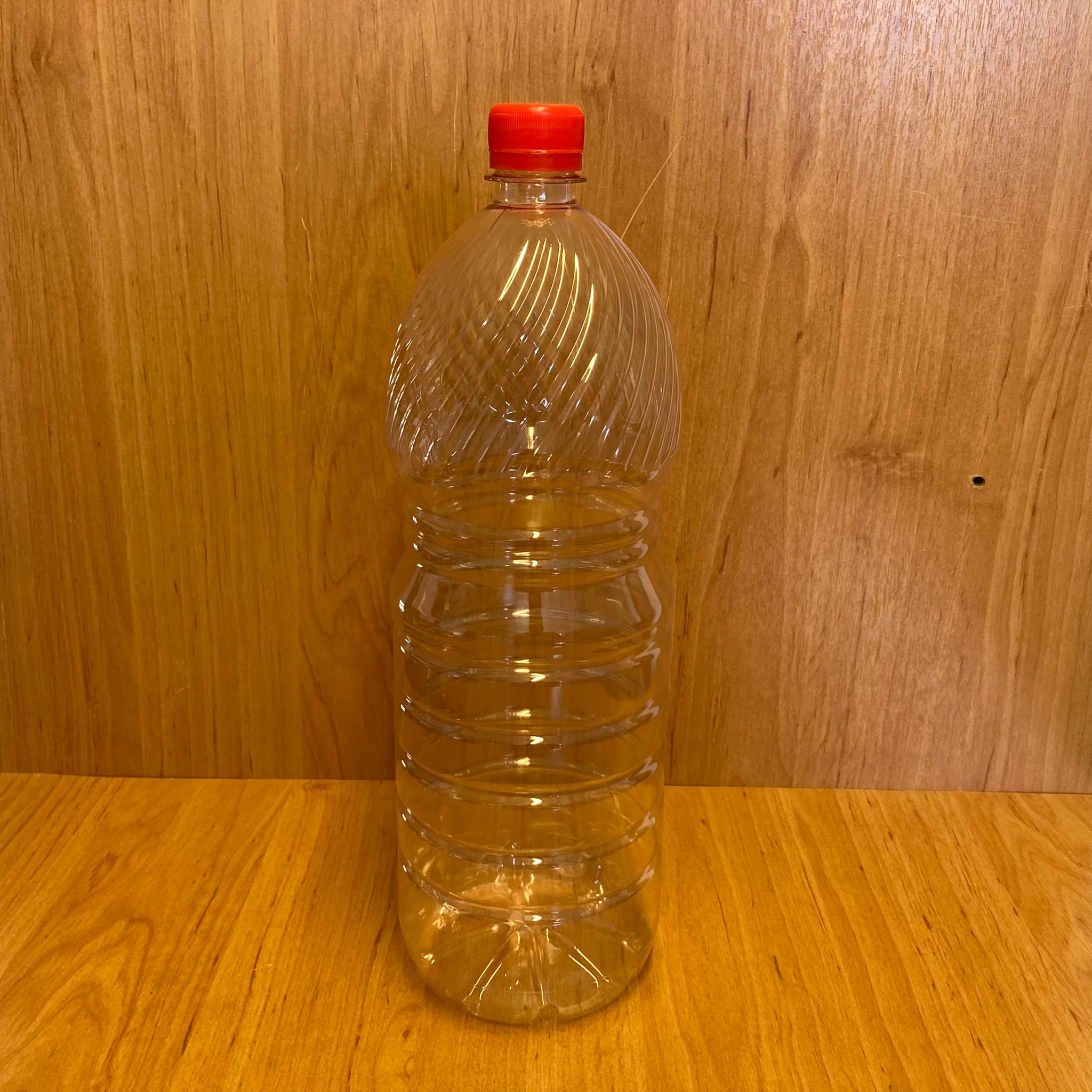 2000 Cc Pet Şişe - Kırmızı Kilitli Kapaklı - 2 Litre Plastik Şişe