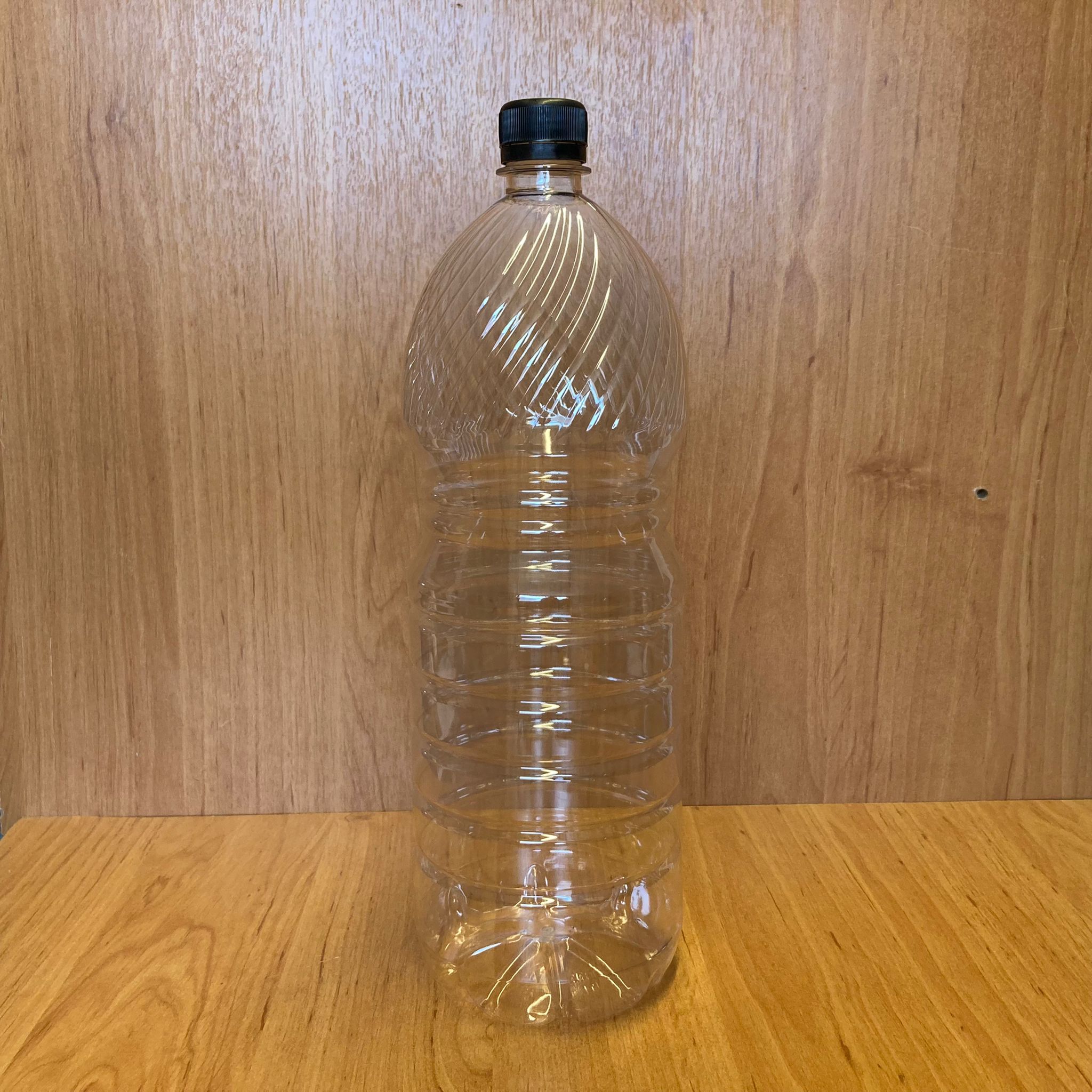 2000 Cc Pet Şişe - Siyah Kilitli Kapaklı - 2 Litre Plastik Şişe