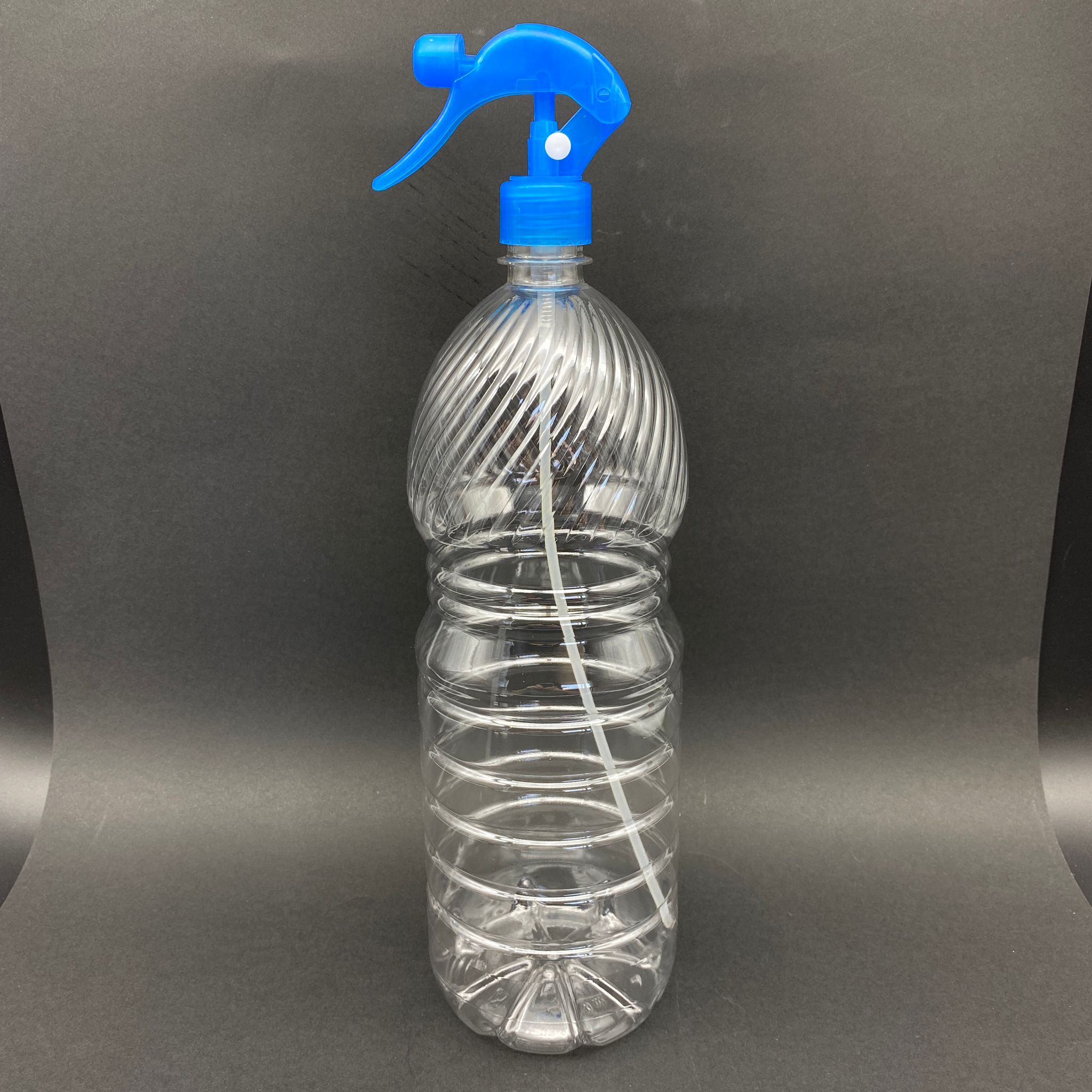 2000 Cc Plastik Şişe - Siyah Tetik Spreyli - 2 Litre Spreyli Boş Pet Şişe