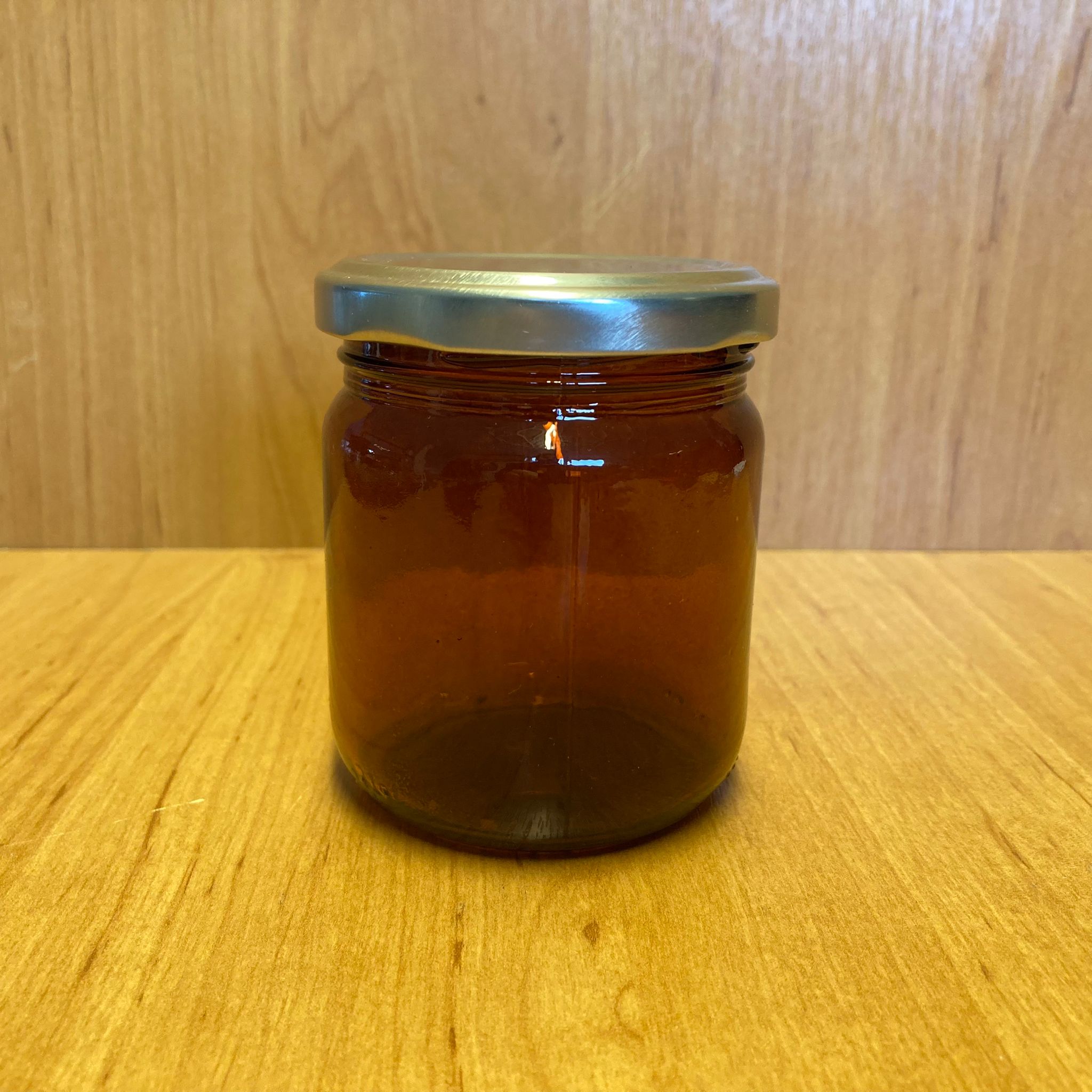 210 Cc Amber Cam Kavanoz - Gümüş Metal Kapaklı - 210 Ml Kahverengi Cam Kavanoz (Kargoda Çizilebilir - İadesi Yoktur)