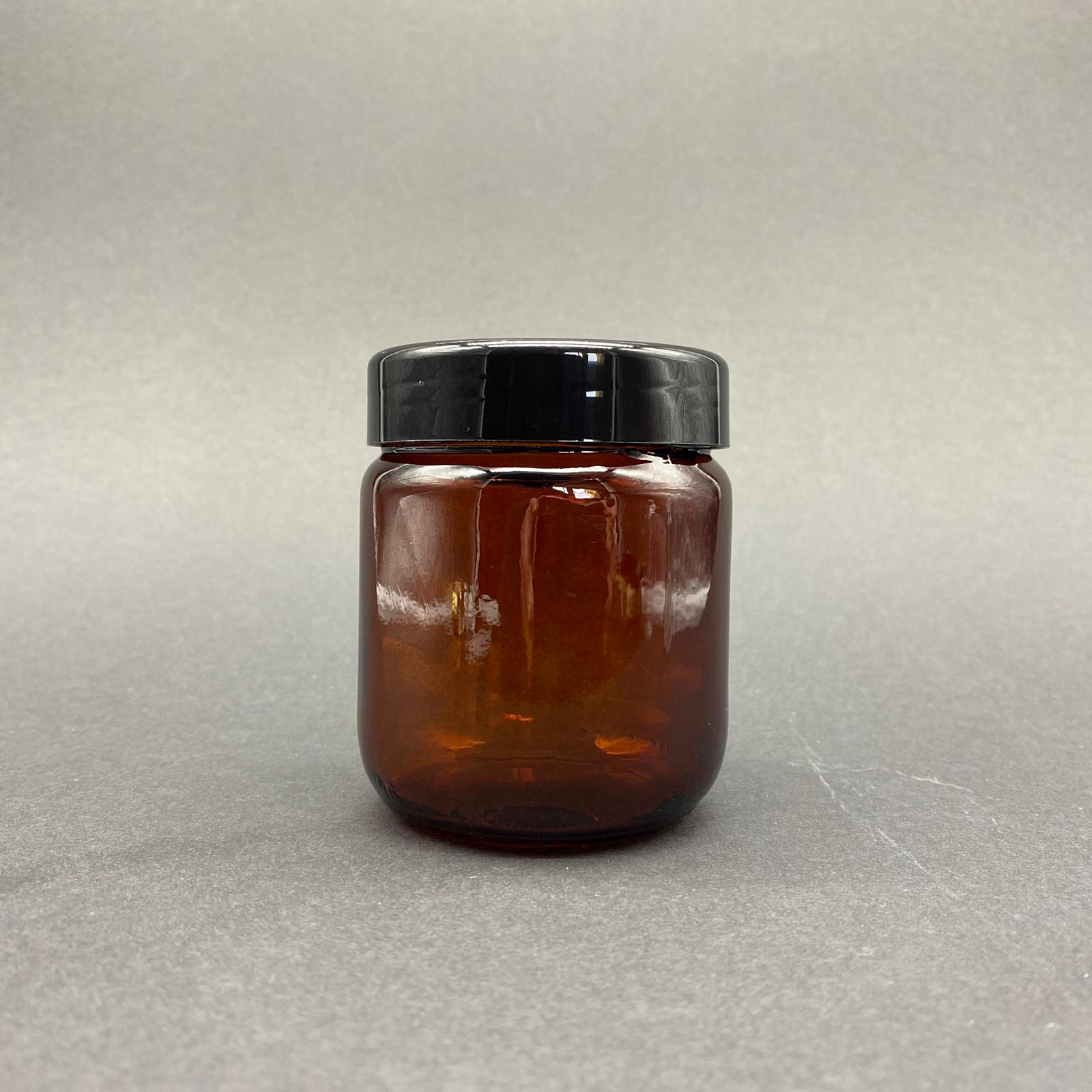 210 Cc Amber Cam Kavanoz - Siyah Derin Plastik Kapaklı - Mum Kavanozu - 210 Ml Mum İçin Kahverengi Kavanoz (Kargoda Çizilebilir - İadesi Yoktur)