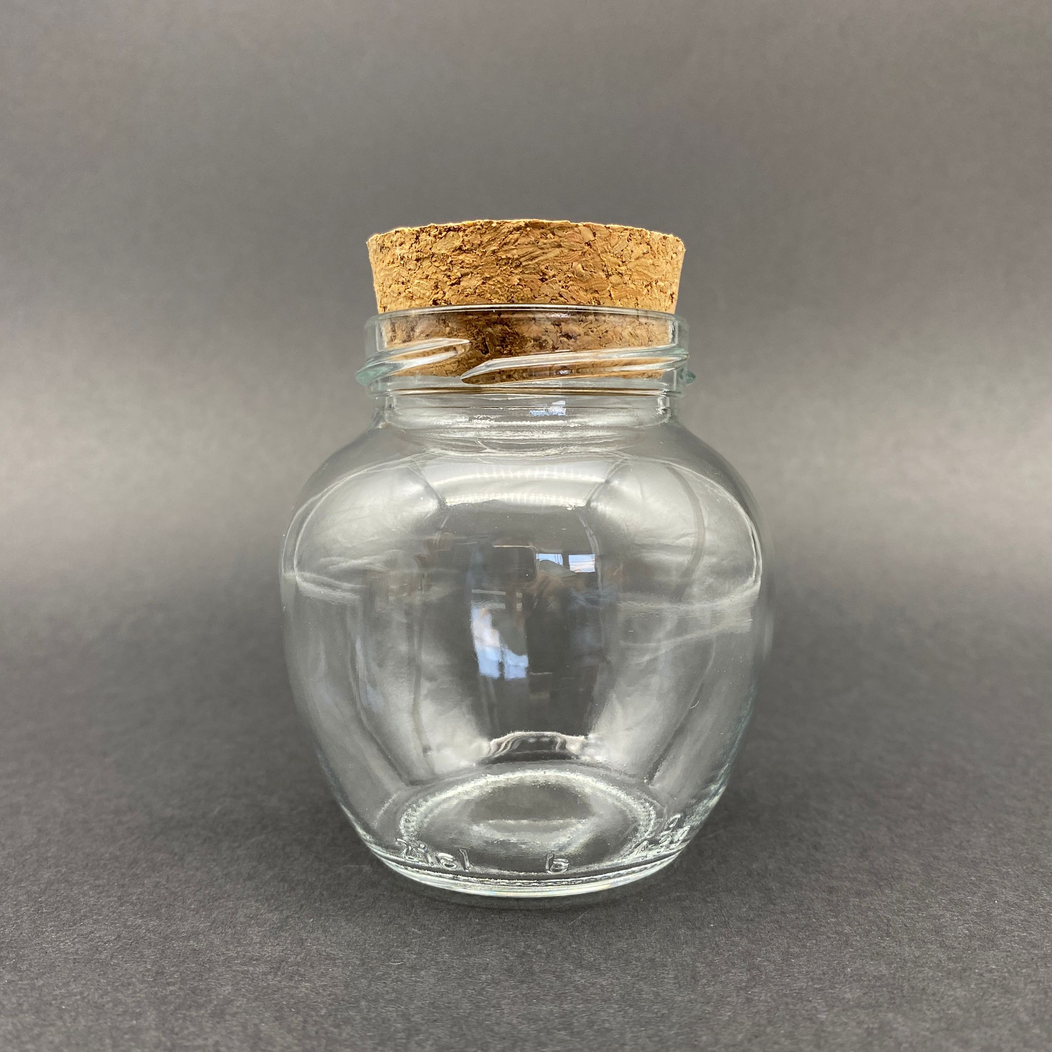 210 Cc Yumurta Kavanoz - Mantar Tıpalı - 210 Ml Oval Tip Cam Kavanoz