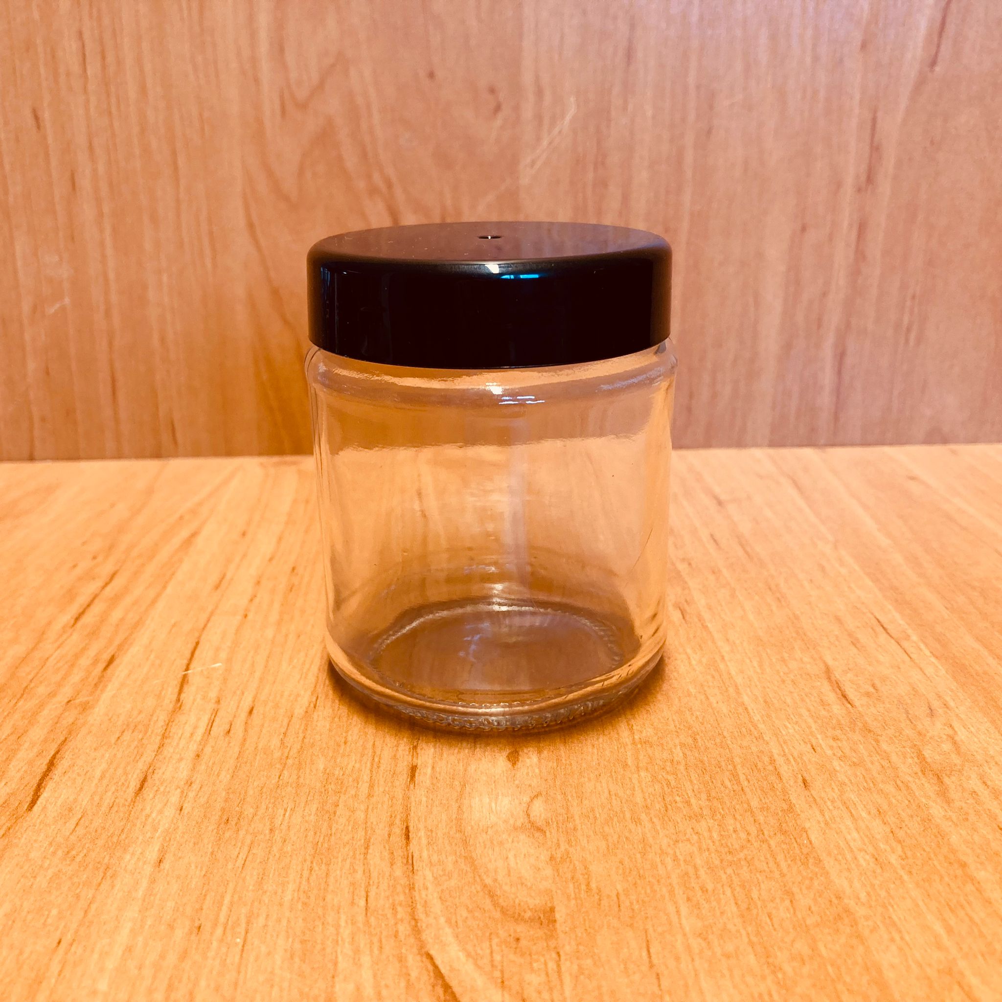 212 Cc Cam Kavanoz - Siyah Plastik Kapaklı - 212 Ml Cam Kavanoz