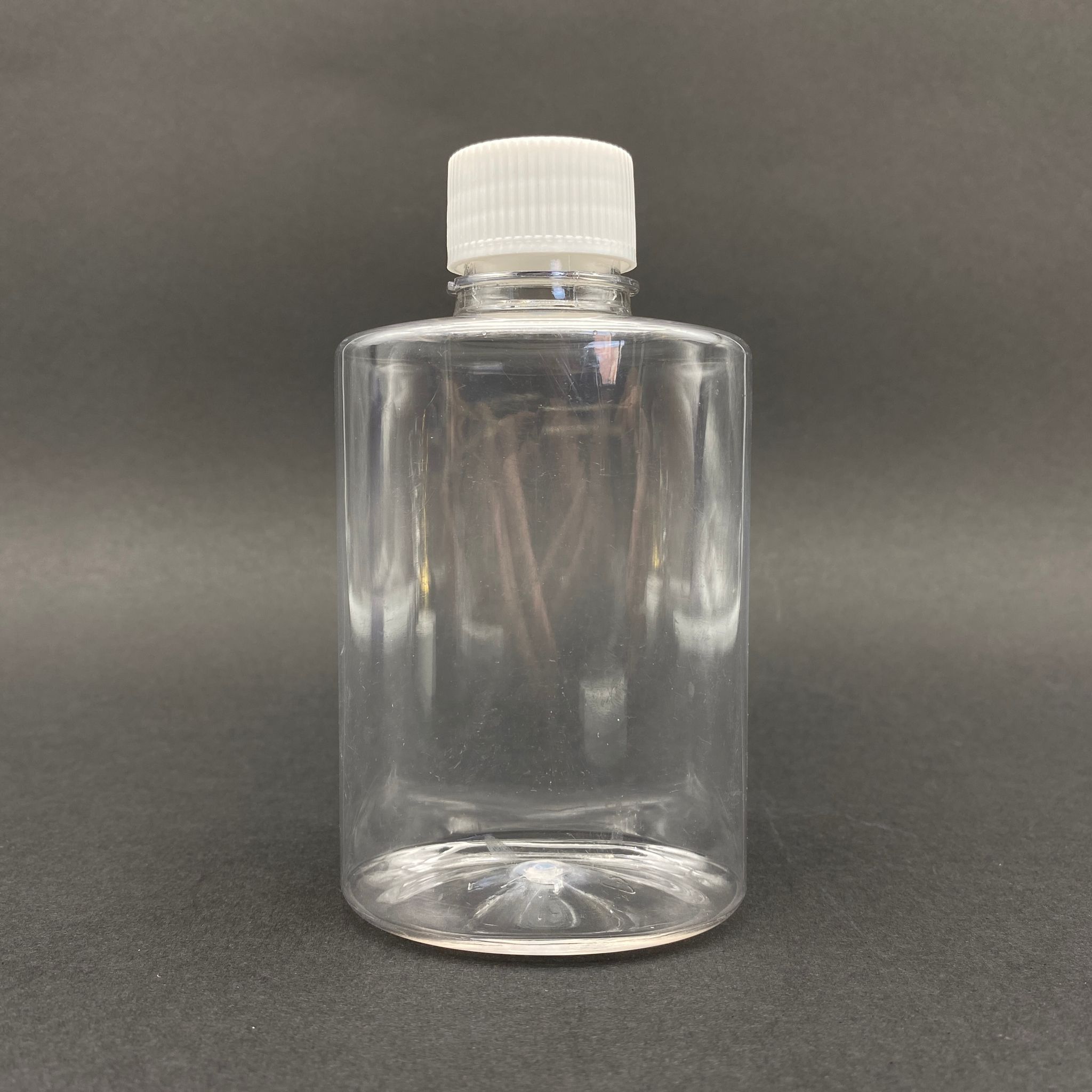 225 Cc Yassı Plastik Şişe - Beyaz Kapaklı - 225 Ml Boş Yassı Pet Şişe