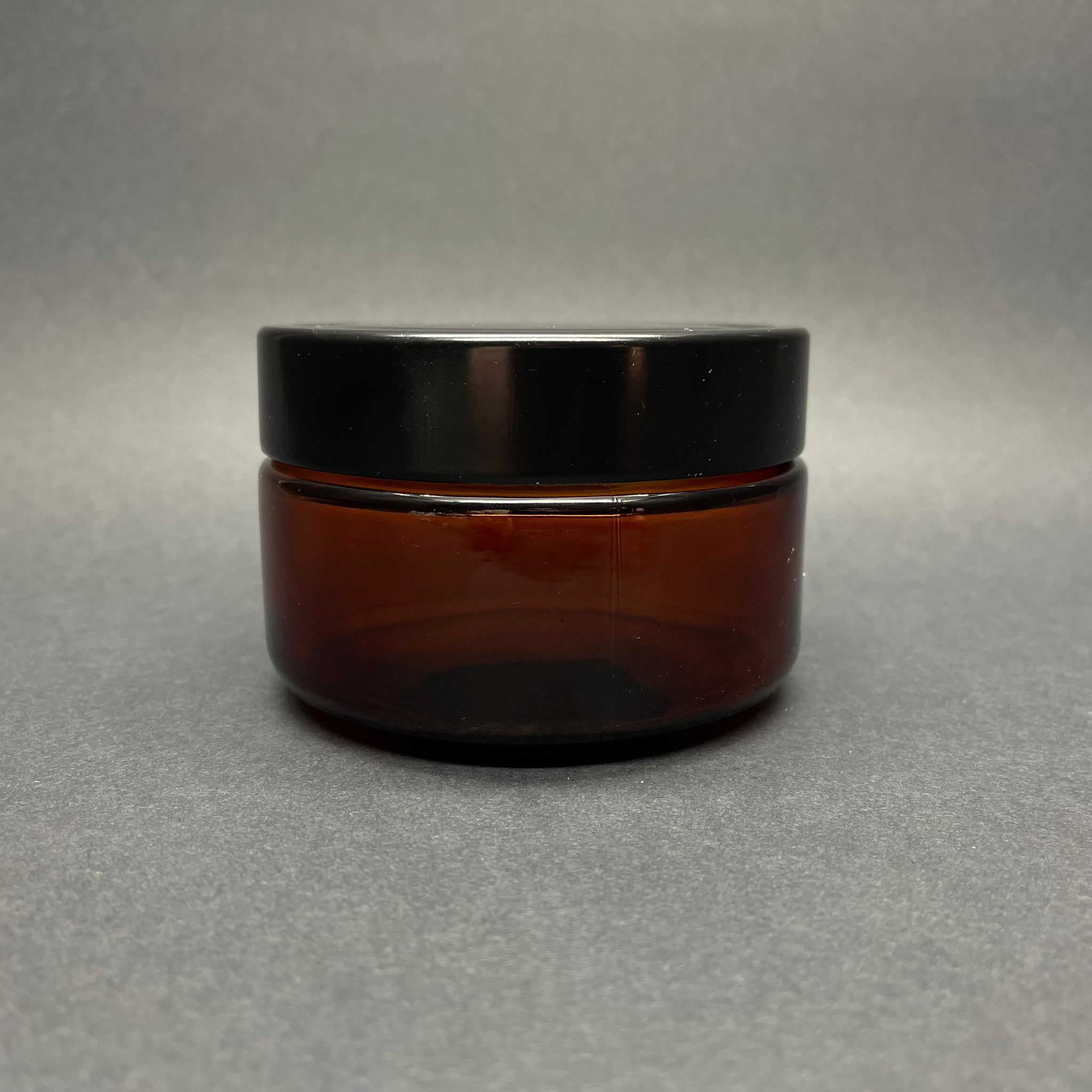 230 Cc Cam Amber Kavanoz -  Derin Siyah Lüks Metal Kapaklı - 230 Ml Cam Kavanoz - Derin Etek Kapaklı