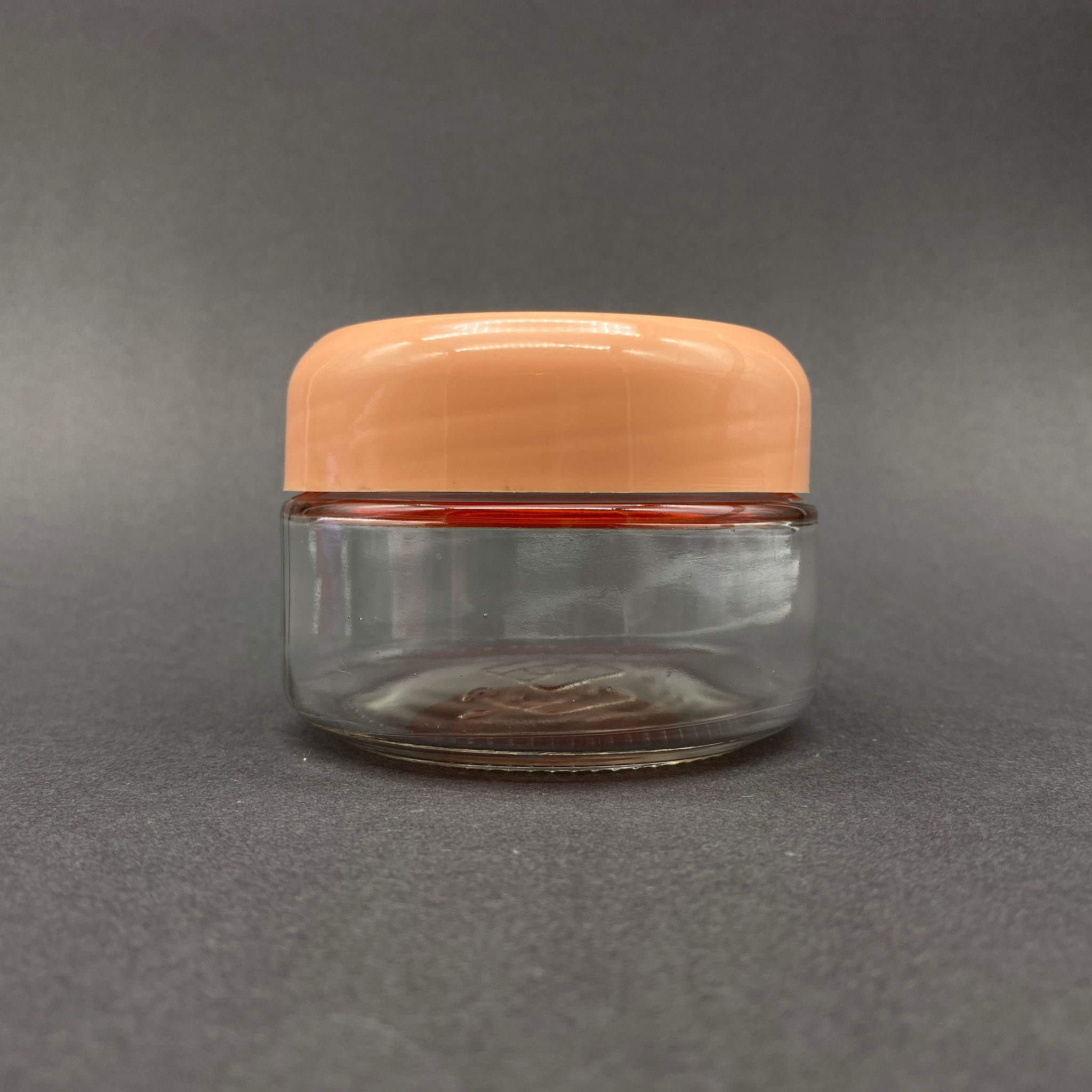 230 Cc Cam Kavanoz - Pembe Plastik Kapaklı - 230 Ml Cam Kavanoz - Geniş Magnolia Kavanozu