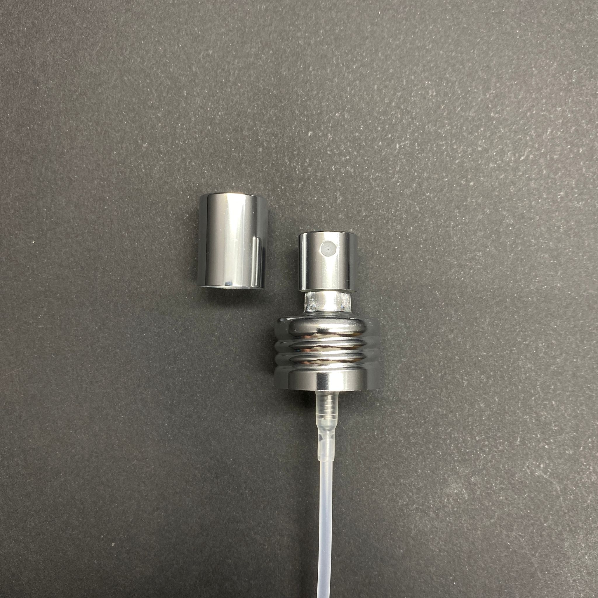 24 Mm Sprey Komple Gümüş Metal Lüx - 24 Mm Parfüm Ve Kolonya İçin Özel Valf (Elle Manüel Kapanır)