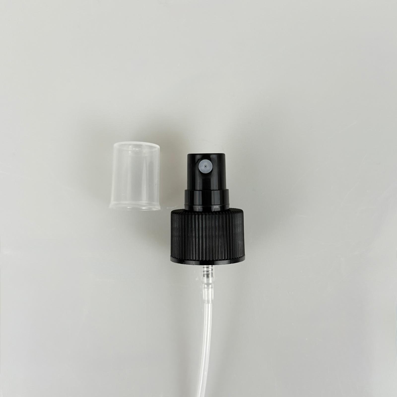 24 Mm Sprey Parmak Sprey Siyah Renk - 24 Mm Valf - Şeffaf Kapaklı