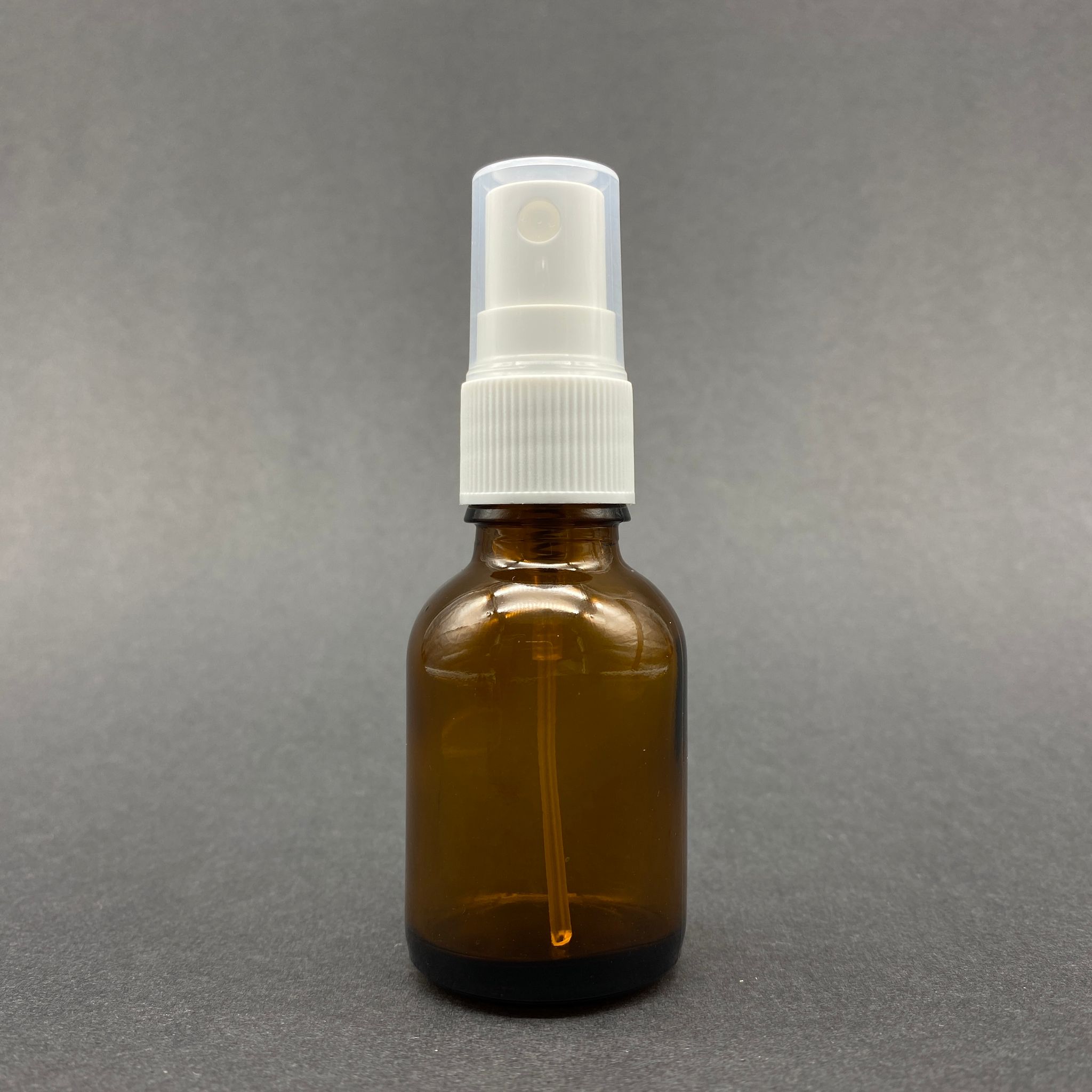 25 Cc Amber Cam Şişe Beyaz Spreyli Takım - 25 Ml Spreyli Kahverengi Cam Şişe