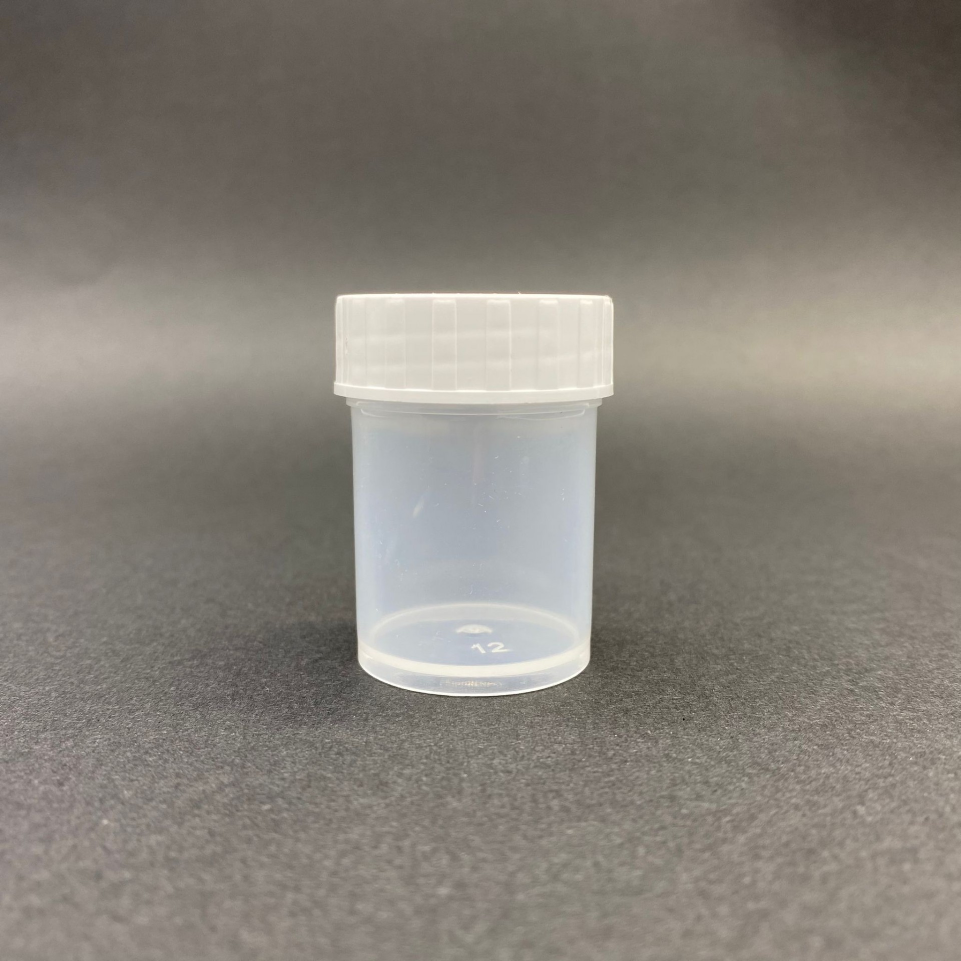 25 Cc Numune Kabı Natürel Renk - Beyaz Renk Plastik Kapaklı - 25 Ml Numune Kabı Beyaz Kapaklı
