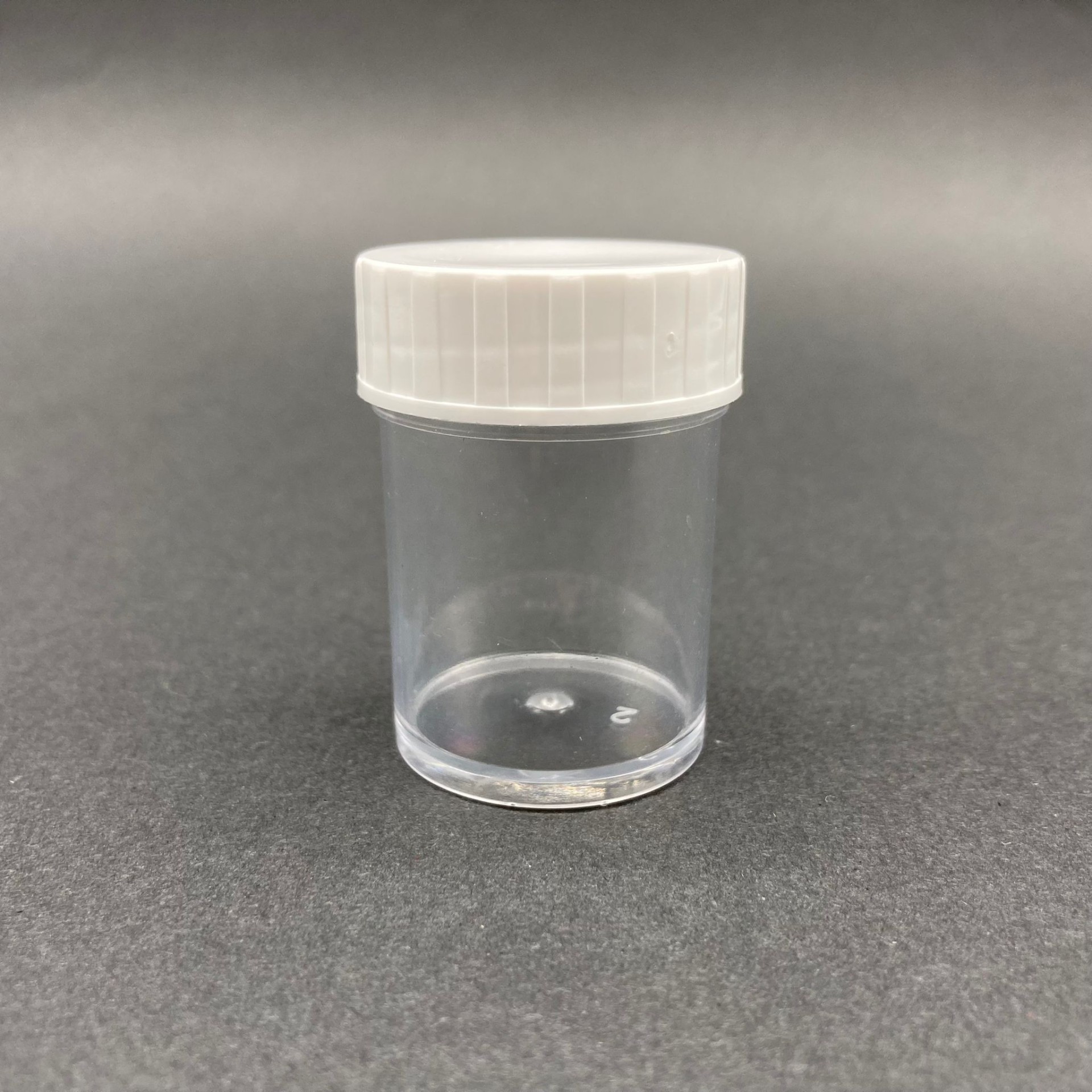 25 Cc Numune Kabı Şeffaf - Beyaz Renk Plastik Kapaklı - 25 Ml Numune Kabı Beyaz Kapaklı