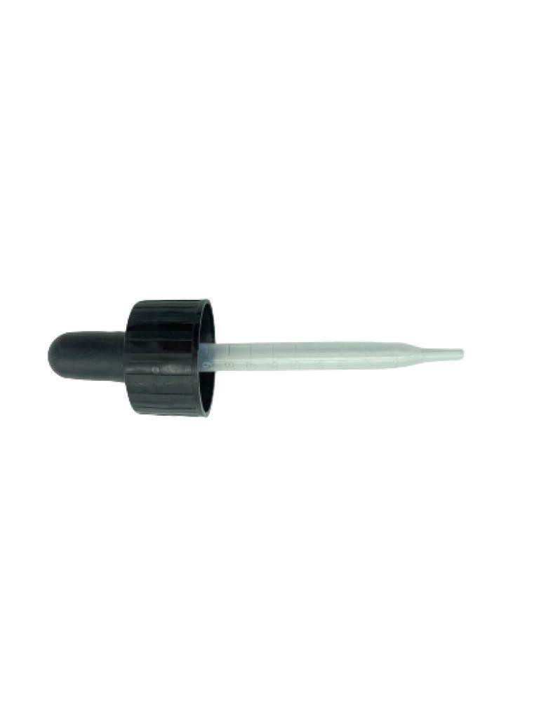 25 Mm Plastik Damlalık Takımı Siyah 77 Mm