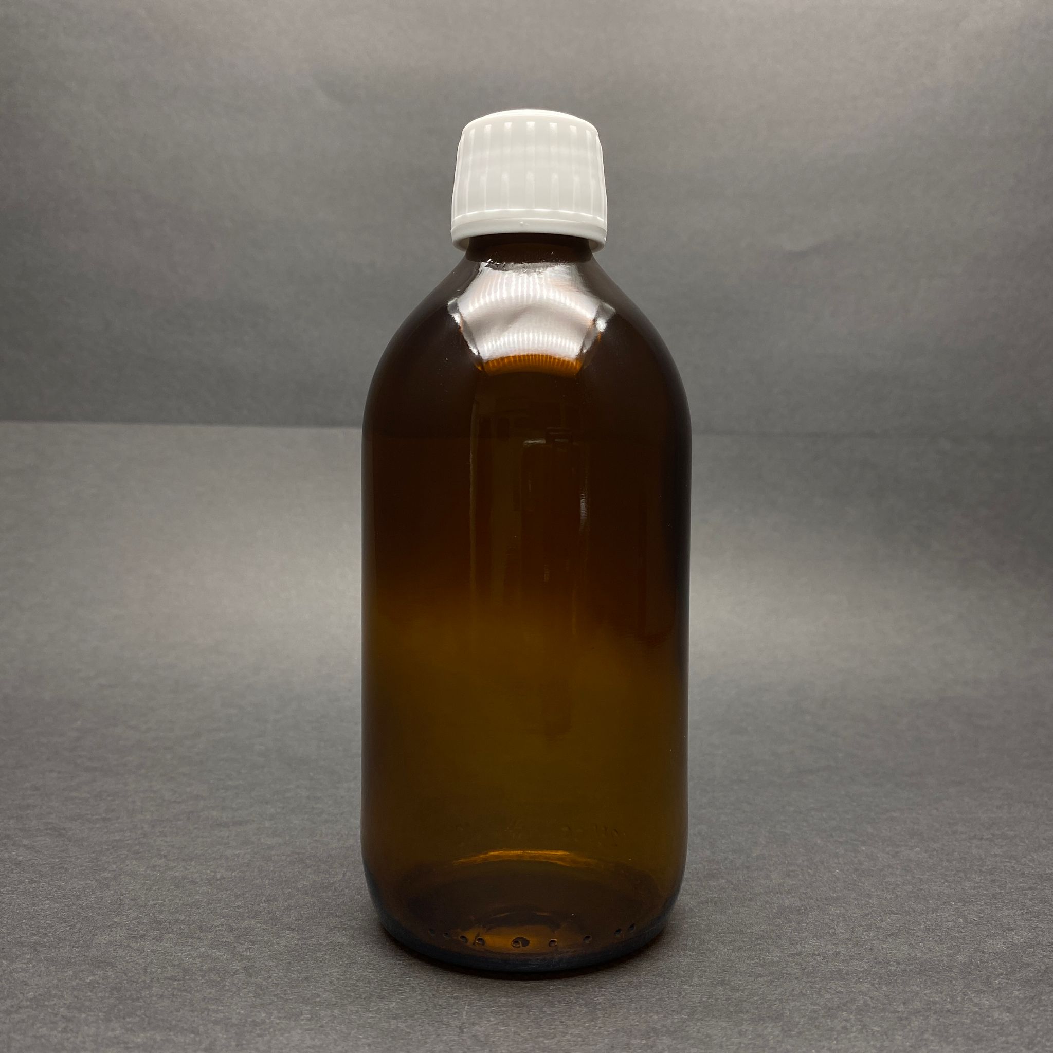 250 Cc Amber Cam Şişe - Beyaz Kilitli Plastik Kapaklı - 250 Ml Kahverengi Boş Şurup Şişesi (Ağız Çapı 25 Mm)