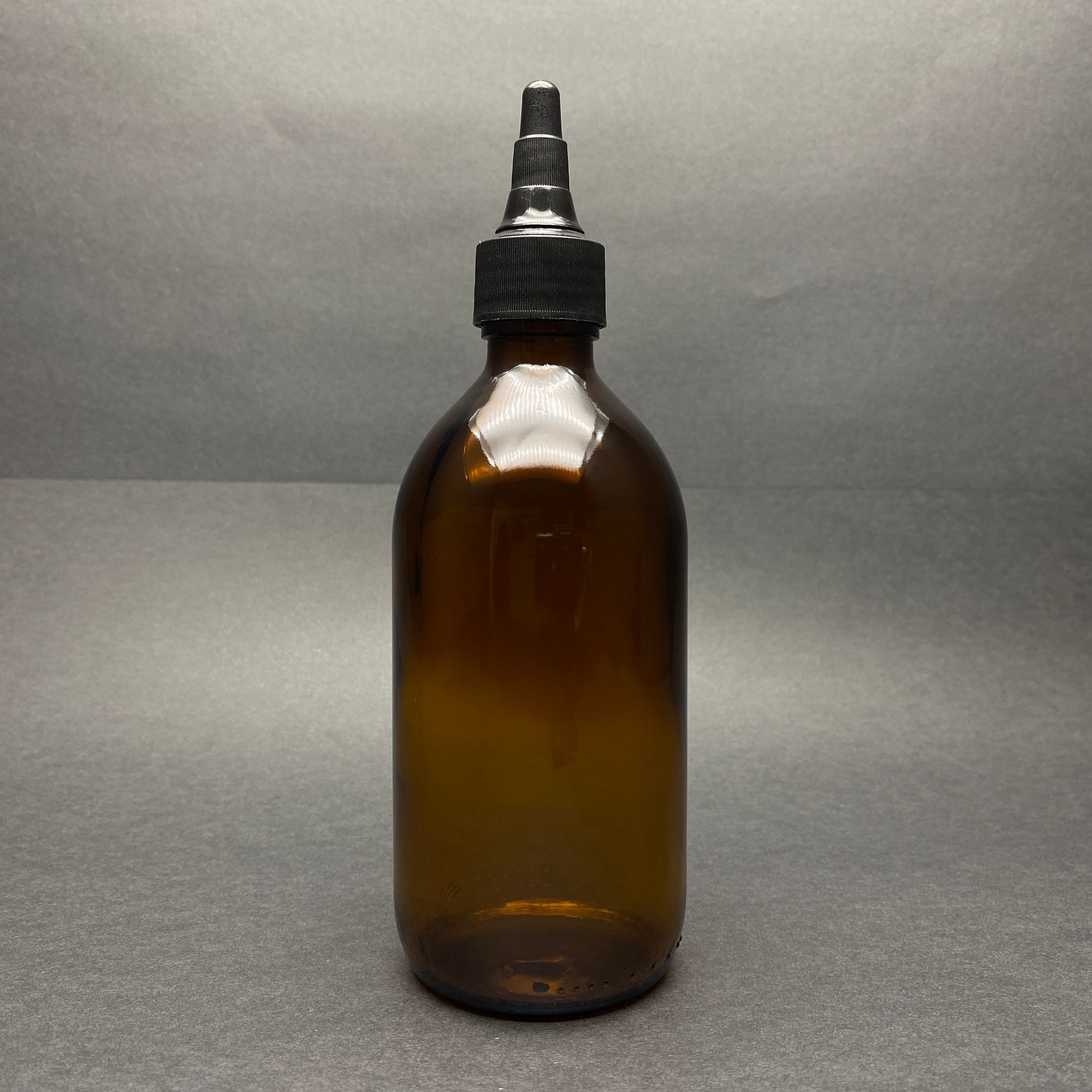 250 Cc Amber Cam Şişe - Siyah Akıtıcılı Asansör Kapaklı - 250 Ml Kahverengi Boş Şurup Şişesi (Ağız Çapı 25 Mm)