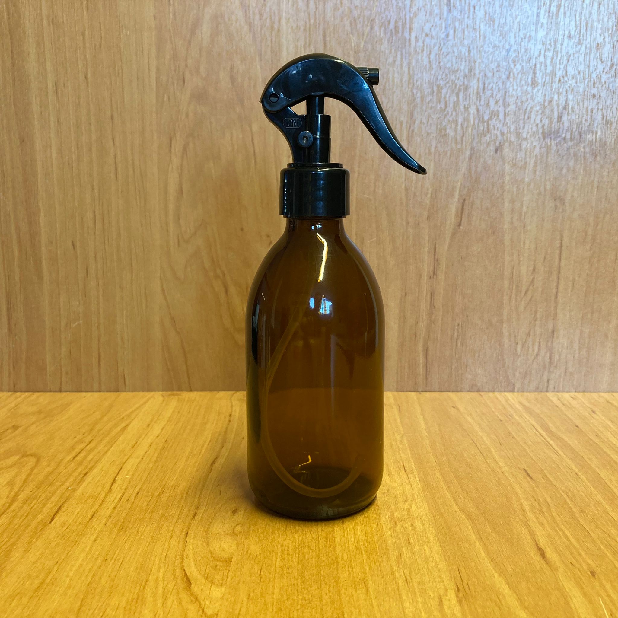 250 Cc Amber Cam Şişe - Siyah Triger Spreyli - 250 Ml Kahverengi Spreyli Şişe