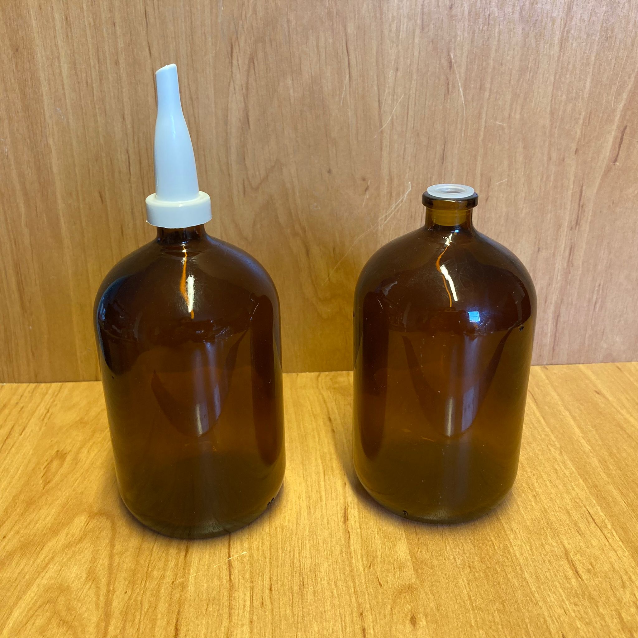 250 Cc Amber Flakon Penisilin Şişesi - Beyaz Üstten Damlalıklı - Plastik Tıpalı - 250 Ml Damlalıklı Kahverengi Cam Şişe