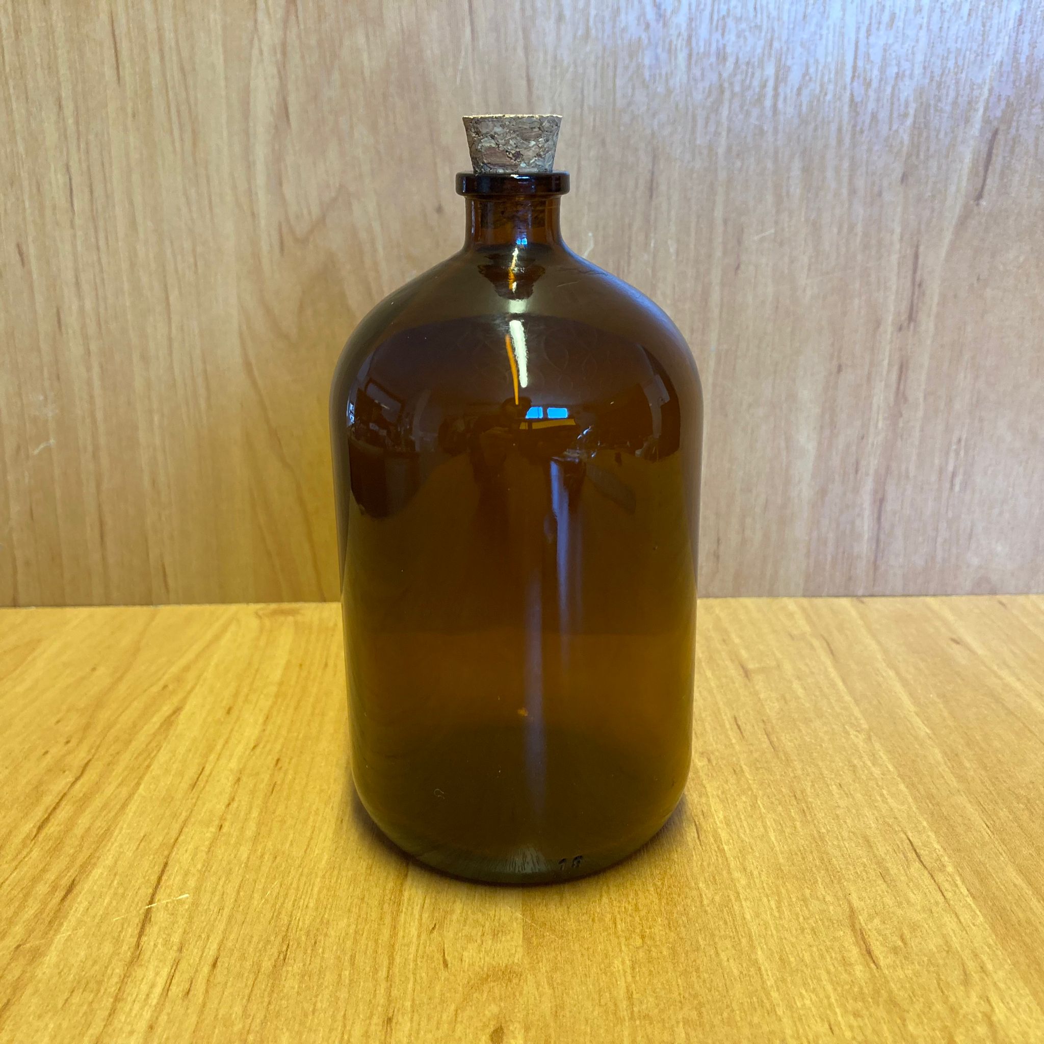250 Cc Amber Mantar Tıpalı Cam Şişe - Mantar Tıpalı Kahverengi Cam Şişe 250 Ml