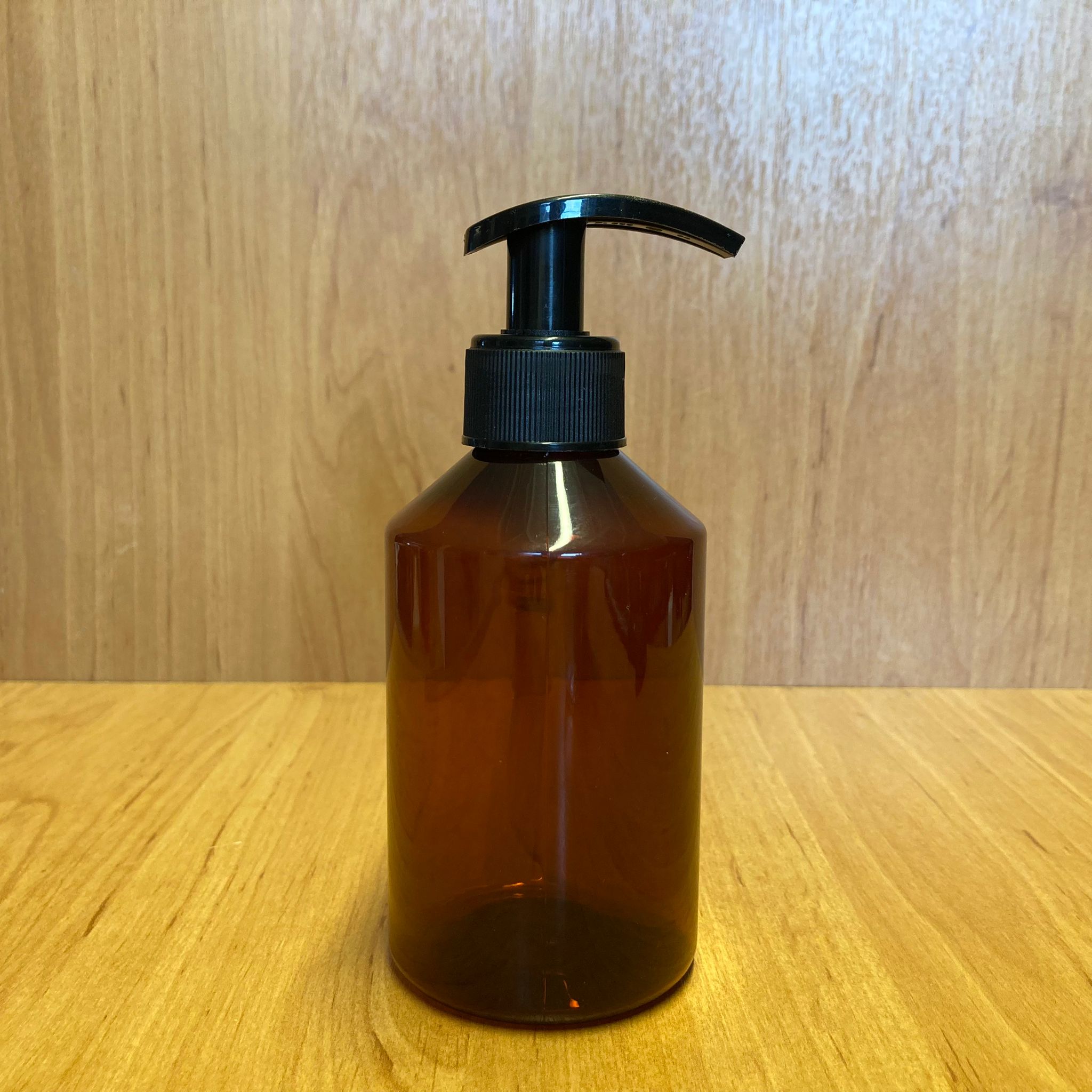 250 Cc Amber Plastik Şişe - Siyah Pompalı - 250 Ml Kahverengi Boş Plastik Şişe