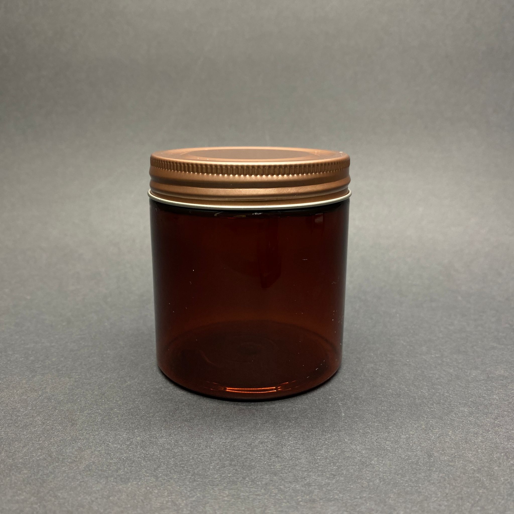 250 Cc Amber Sert Plastik Kavanoz - Bronz Metal Kapaklı - 250 Ml Metal Kapaklı Plastik Kavanoz - Kozmetik Kavanoz, Gıda Kavanozu, Krem Kavanozu Vb. Olarak Kullanabilirsiniz