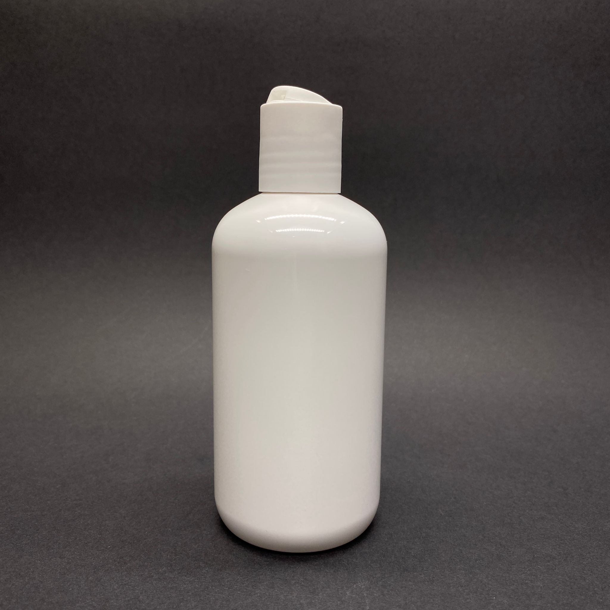 250 Cc Beyaz Plastik Şişe Zeynep Model - Beyaz Disktop Şampuan Kapaklı  - 250 Ml Tombul Pet Şişe