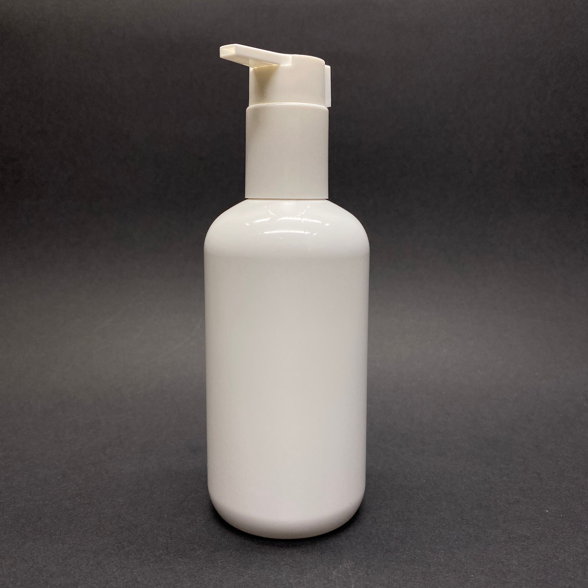 250 Cc Beyaz Plastik Şişe Zeynep Model - Beyaz Xavier Model Serum Krem Pompalı (Koruma Klipsli)  - 250 Ml Tombul Pet Şişe