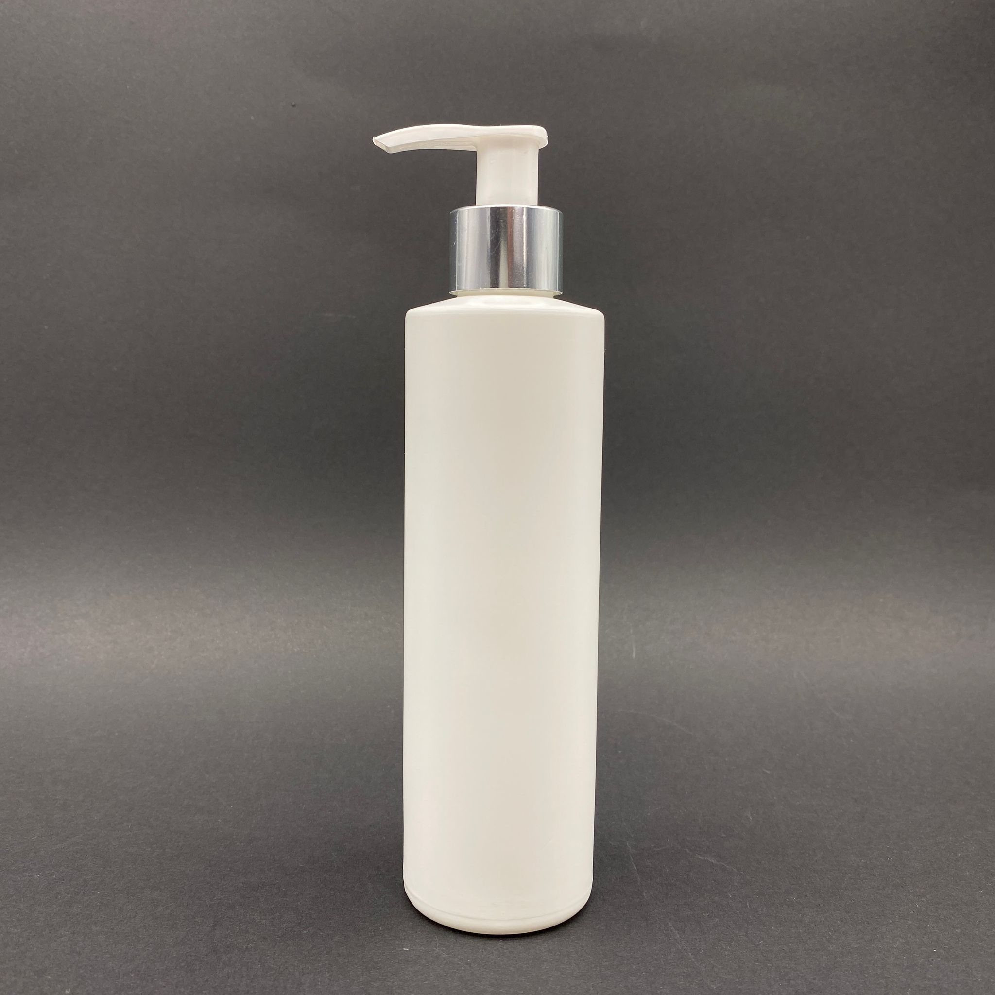 250 Cc Beyaz Polietilen Şişe - Gümüş Pompalı - 250 Ml Pompalı Plastik Şişe