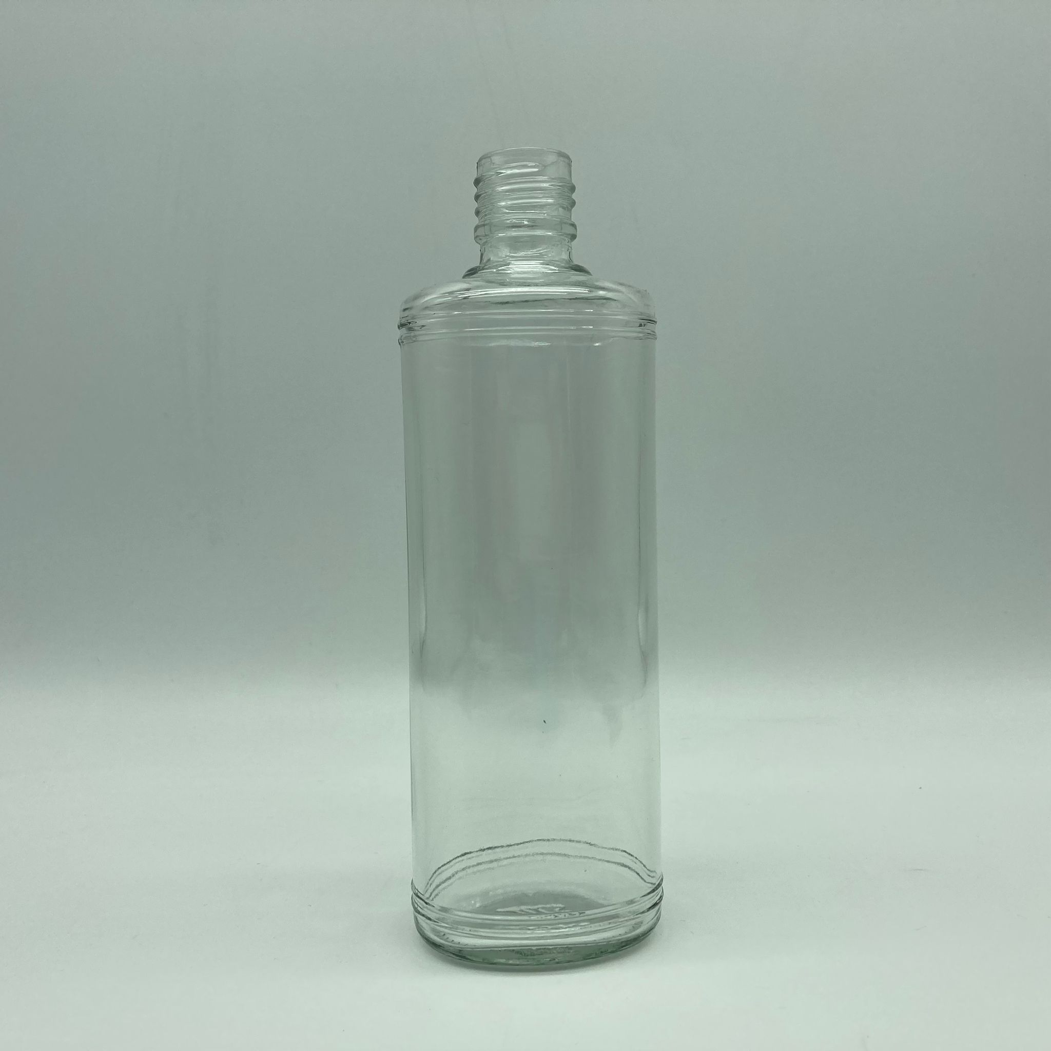 250 Cc Cam Kolonya Şişesi (24 Ağız) - 250 Ml Kolonya Şişesi Kapaksız - Yassı Kolonya Şişesi