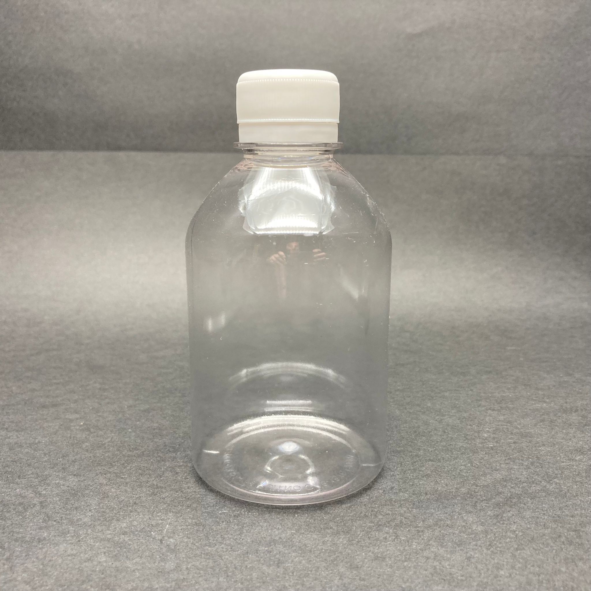 250 Cc Düz Model Pet Şişe - Beyaz Kilitli Kapaklı - 250 Ml Boş Pet Şişe
