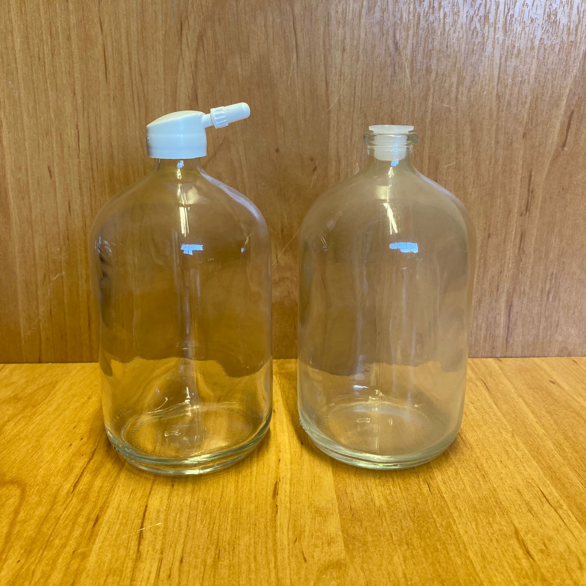 250 Cc Flakon Penisilin Şişesi - Beyaz Tank Damlalıklı - Plastik Tıpalı - 250 Ml Damlalıklı Cam Şişe