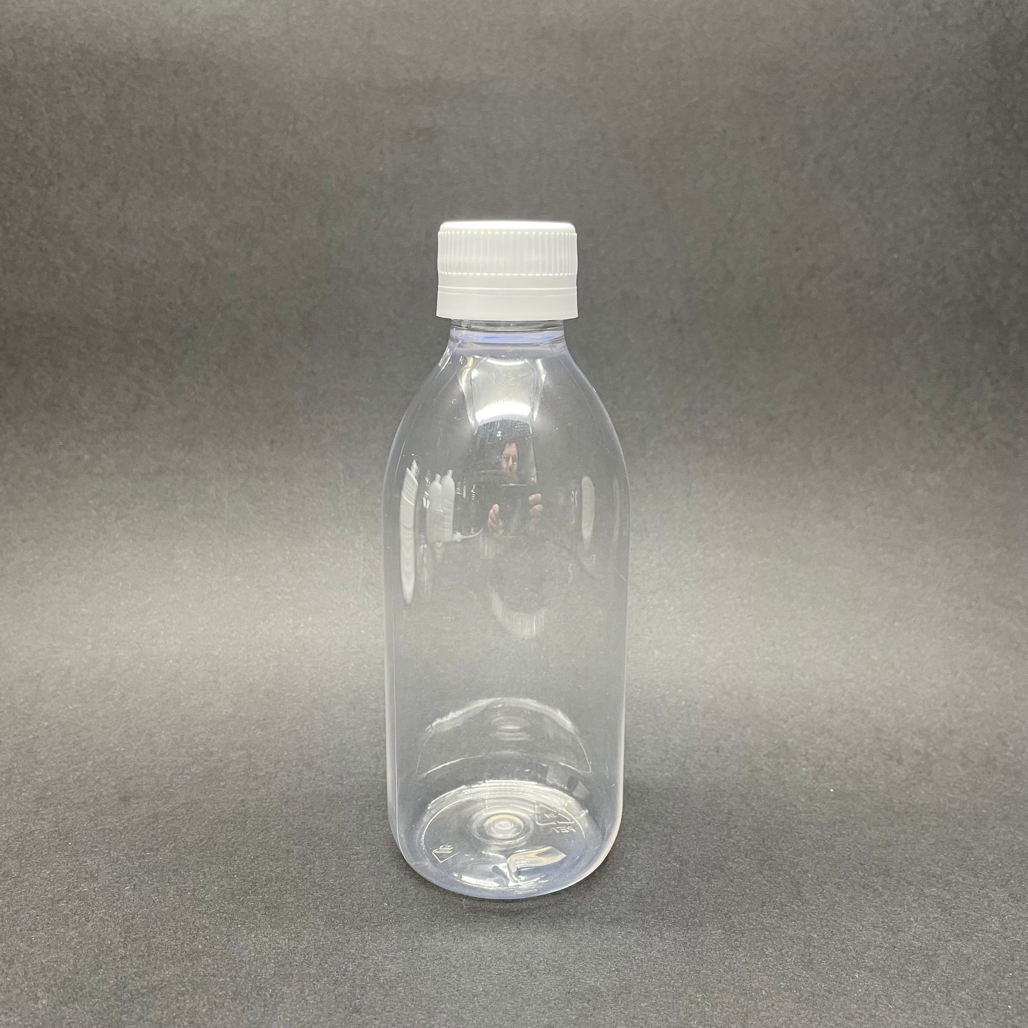 250 Cc Fransız Model Pet Şişe - Beyaz Contalı Kilitli Kapaklı - Kalın (26 Gr) - 250 Ml Düz Sade Pet Şişe