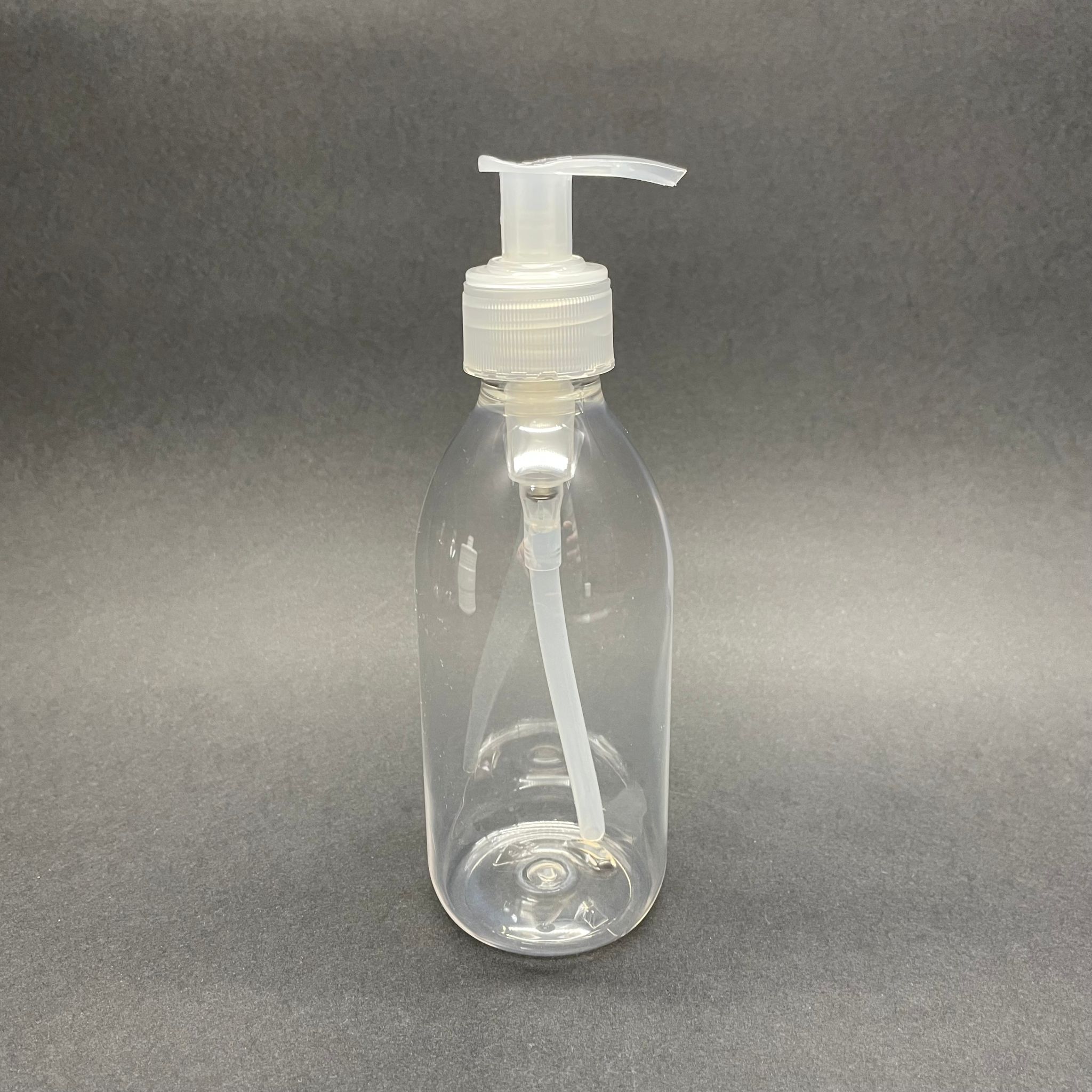 250 Cc Fransız Model Pet Şişe - Şeffaf Sıvı Sabun Pompalı - Kalın (26 Gr) - 250 Ml Düz Sade Pet Şişe
