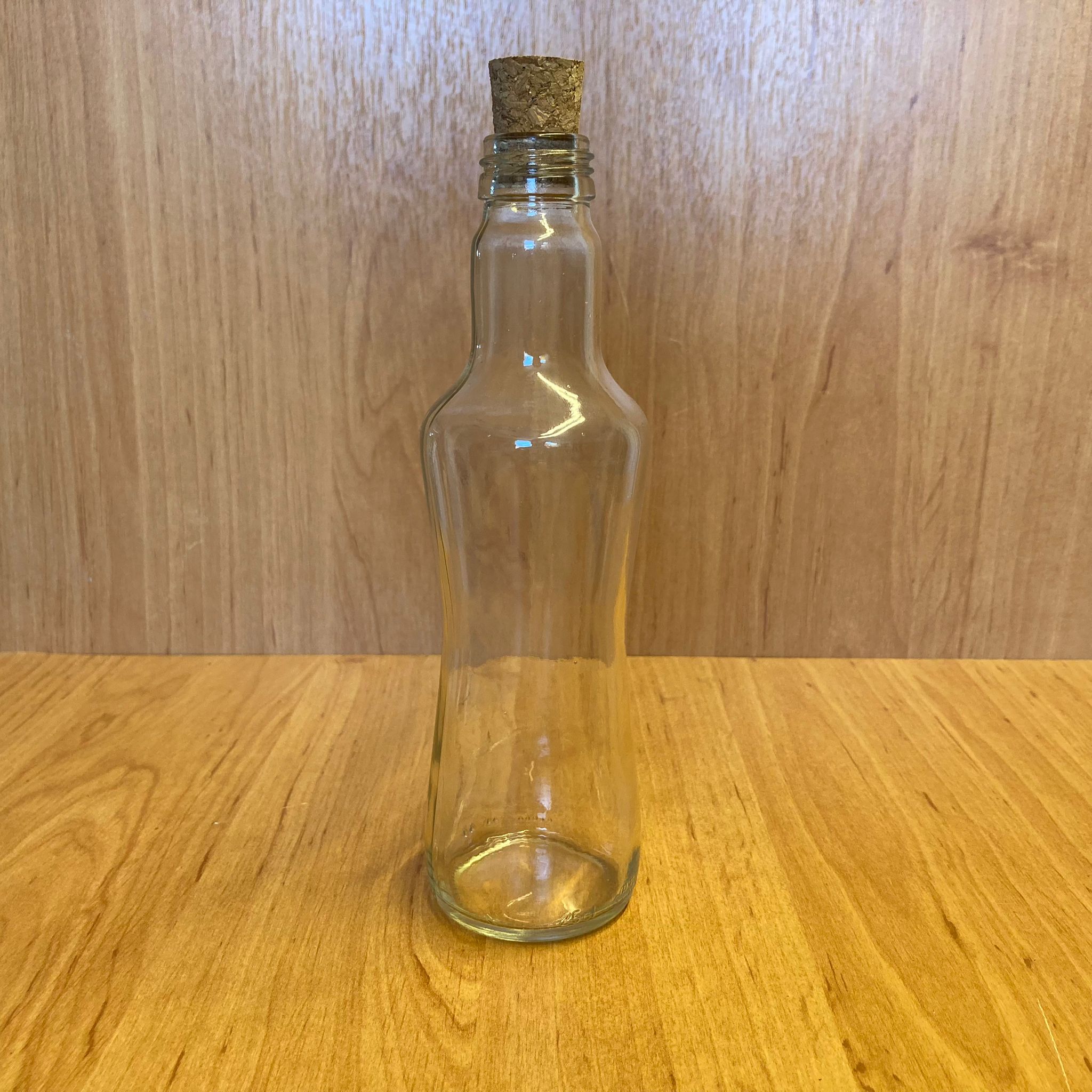 250 Cc İnce Belli Cam Şişe - Mantar Tıpalı - 250 Ml Mantar Tıpalı Şişe