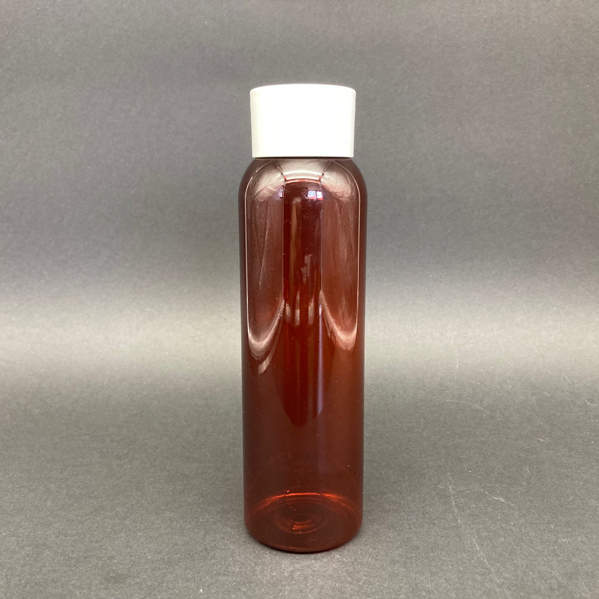 250 Cc Kahverengi Pet Şişe - Beyaz Derin Kapaklı - Kolonya Tıpalı  - 250 Ml Kapaklı Plastik Şişe