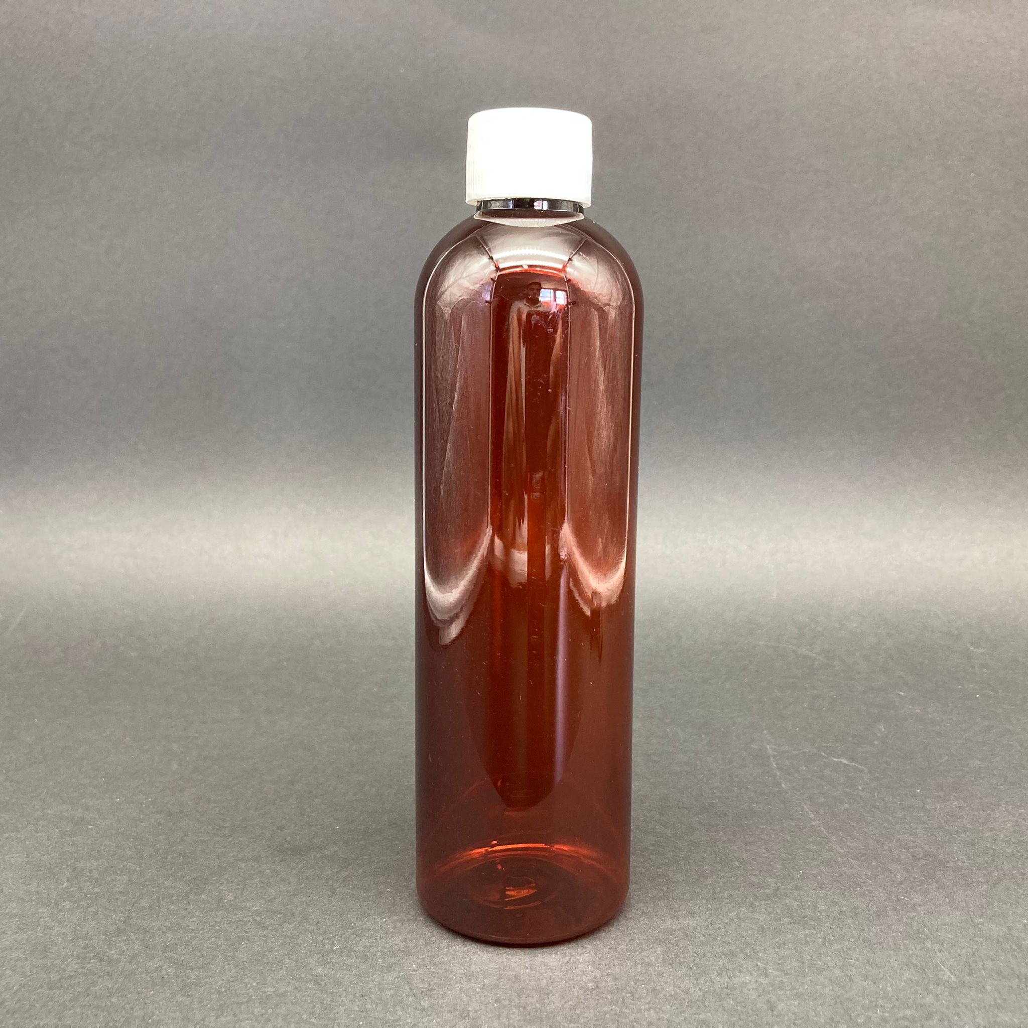 250 Cc Kahverengi Pet Şişe - Beyaz Kapaklı - 250 Ml Kapaklı Plastik Şişe