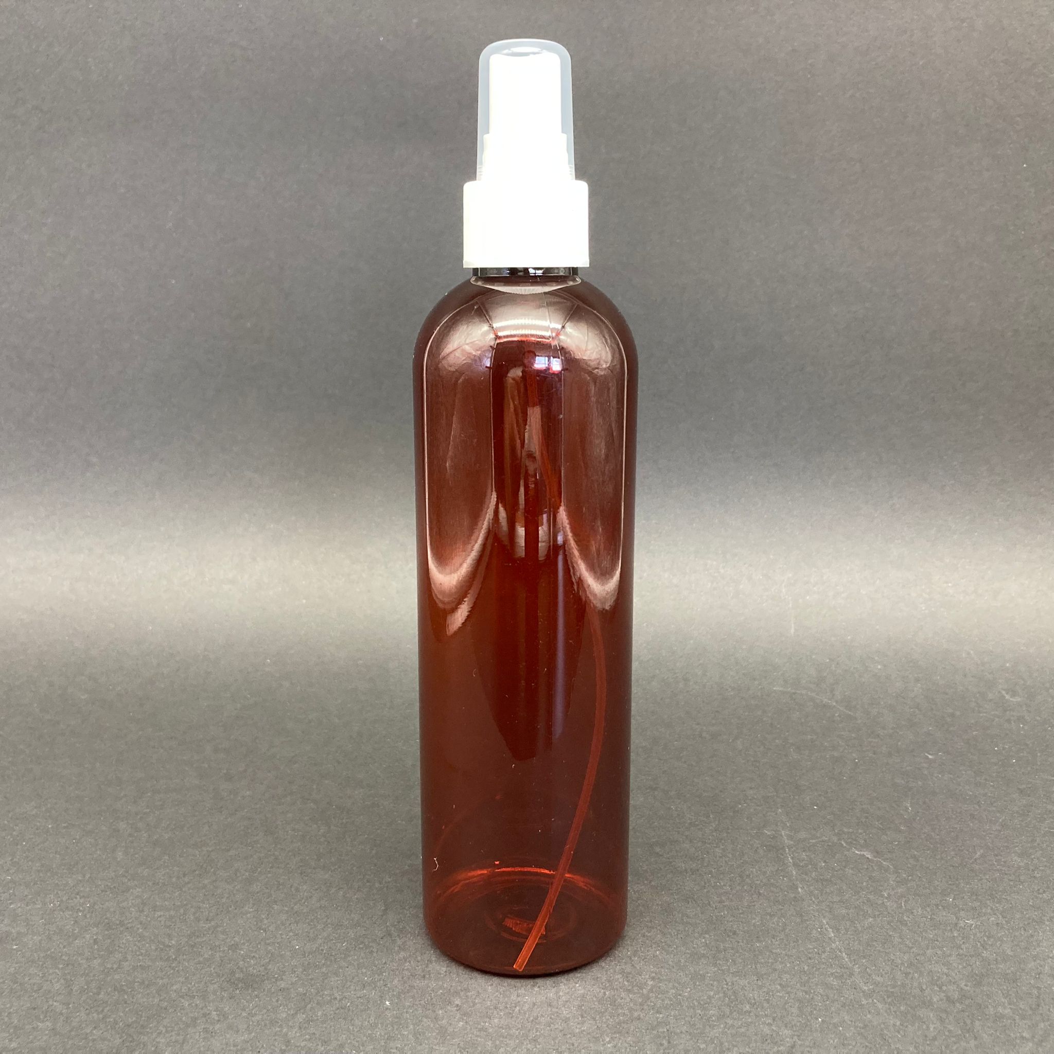 250 Cc Kahverengi Pet Şişe - Beyaz Spreyli  - 250 Ml Spreyli Plastik Şişe