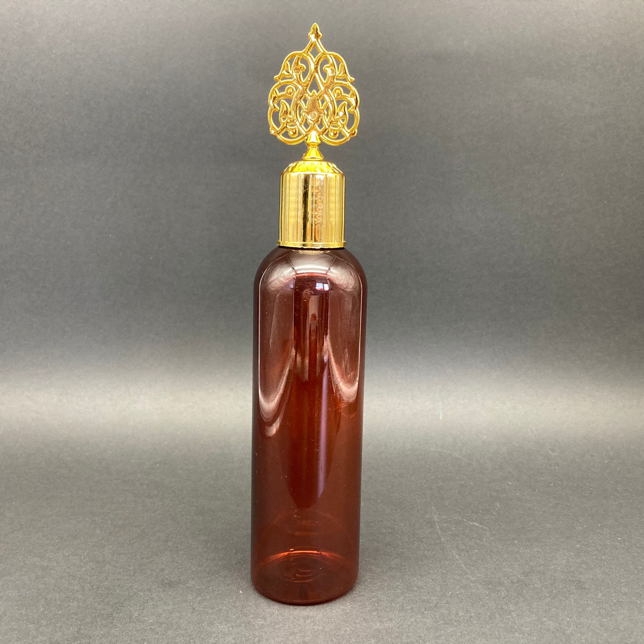 250 Cc Kahverengi Pet Şişe - Gold Osmanlı Kapaklı - 250 Ml Kapaklı Plastik Şişe