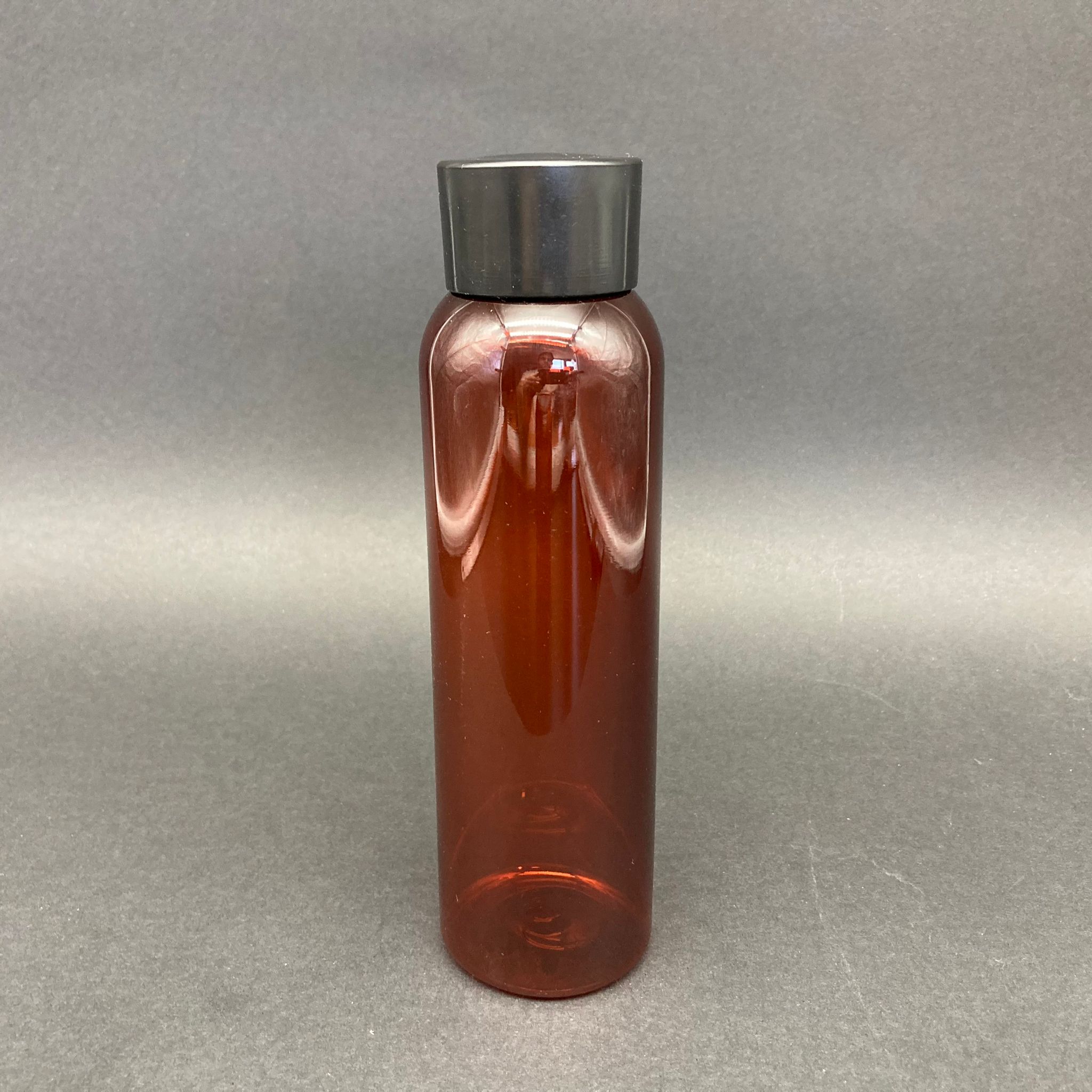 250 Cc Kahverengi Pet Şişe - Siyah Derin Kapaklı - Kolonya Tıpalı  - 250 Ml Kapaklı Plastik Şişe