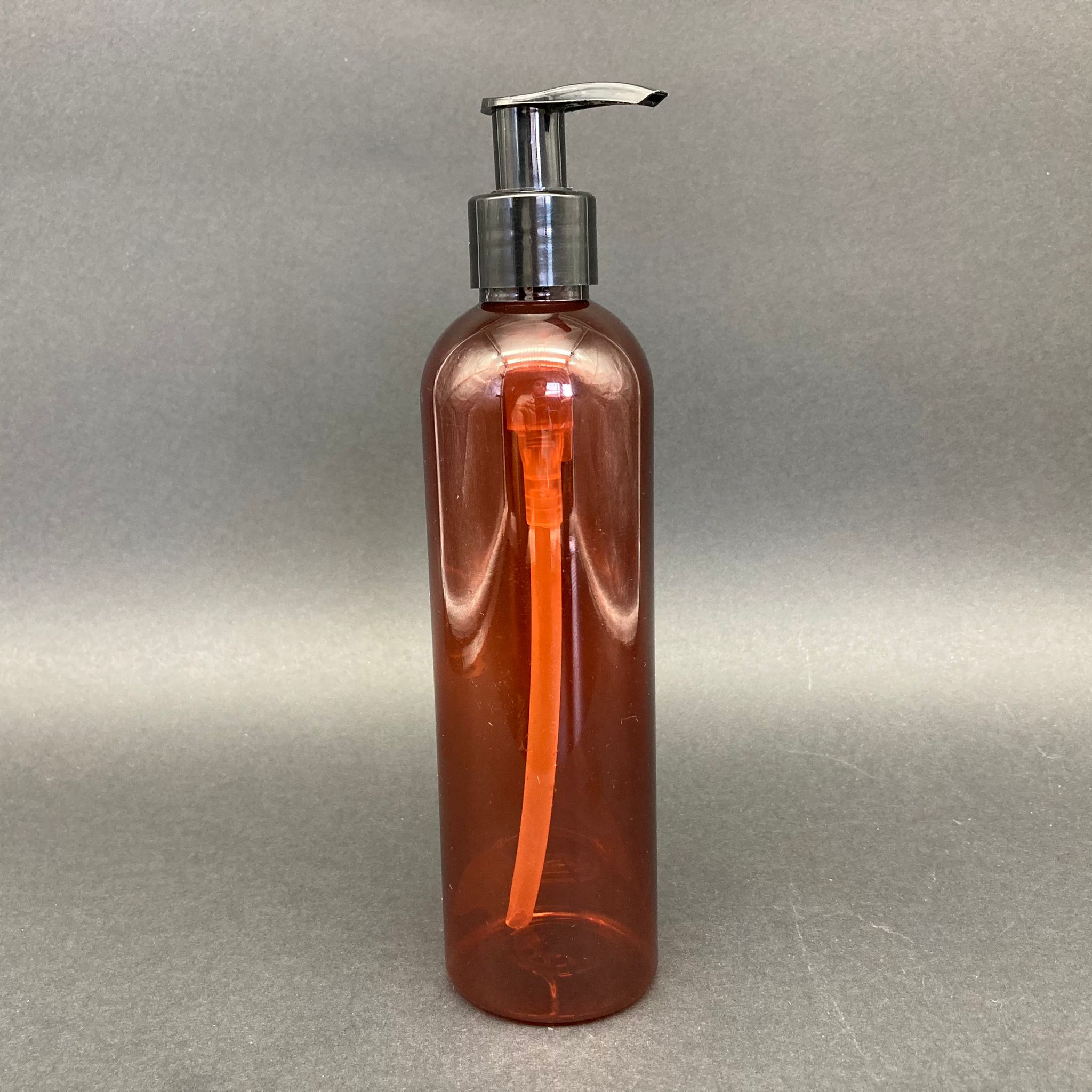 250 Cc Kahverengi Pet Şişe - Siyah Pompalı - 250 Ml Pompalı Plastik Şişe