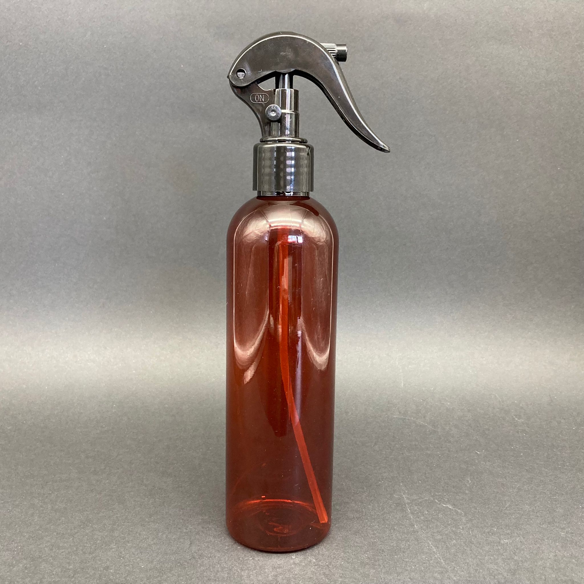 250 Cc Kahverengi Pet Şişe - Siyah Triger Spreyli - 250 Ml Spreyli Plastik Şişe