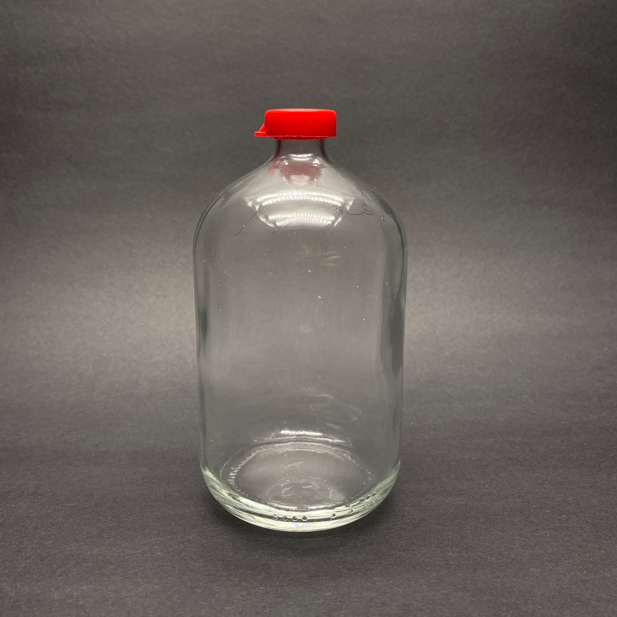 250 Cc Kapaklı Cam Şişe - 250 Ml Aşı Şişesi - Penisilin Şişesi - Sızdırmaz Kırmızı Kapaklı Flakon Şişe Ecza Şişeleri
